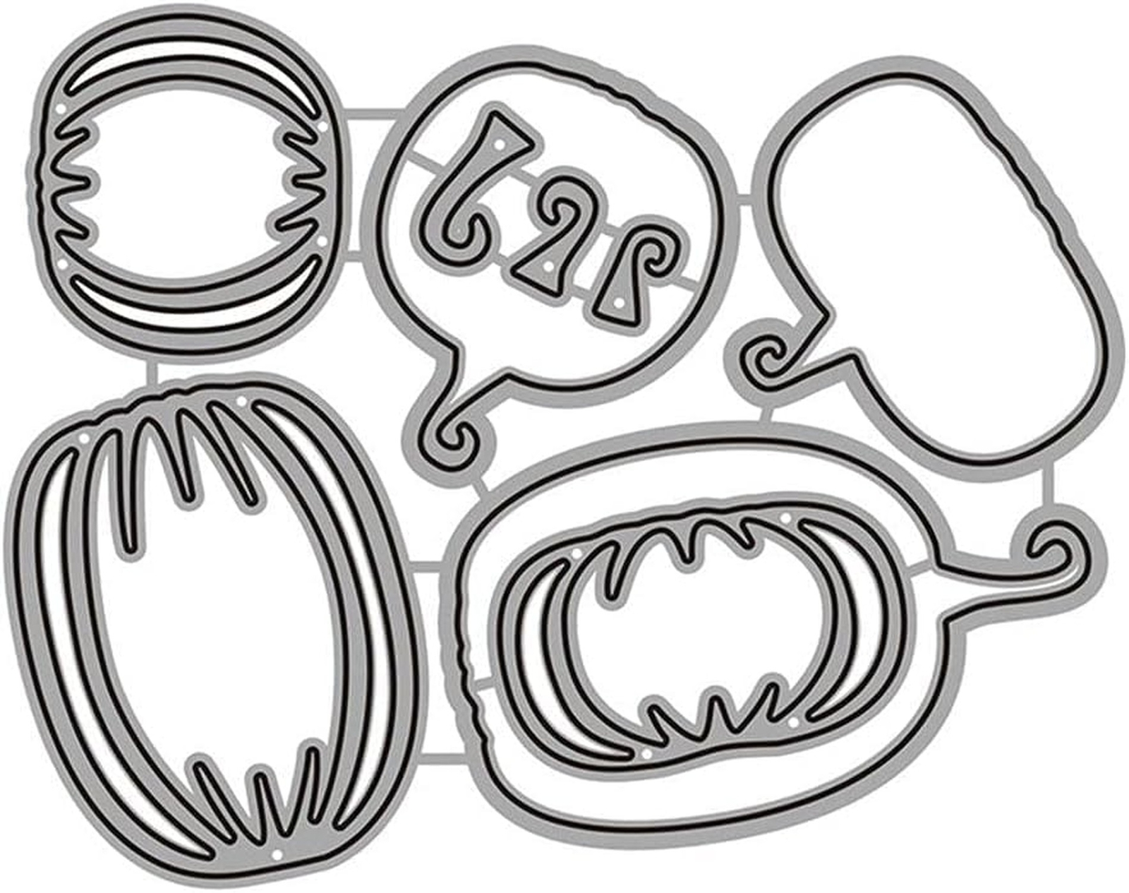 Pumpkin Dies for Card Making,Metal Die Cuts Pumpkin Heads Party Cutting Dies ...