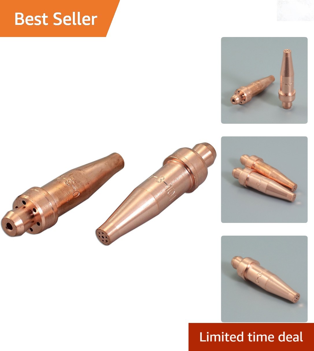Acetylene Cutting Tips Size 0 for Victor Oxyfuel Torch Pack of 2 Copper