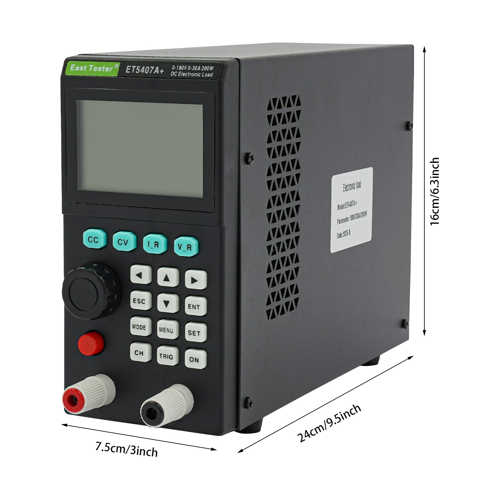 Load Tester Tabletop Electronic Dynamic Electronic Testing Machine 200W 0-30A