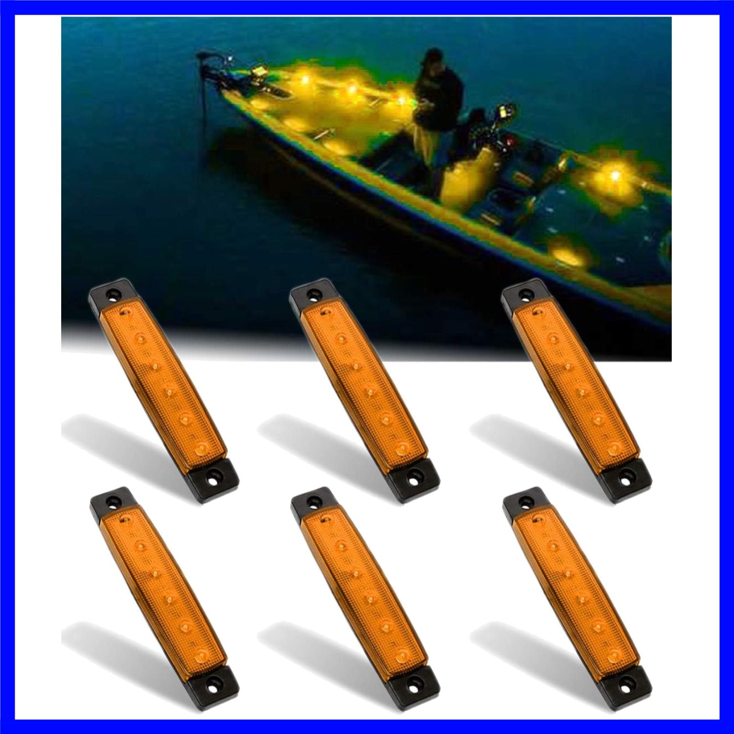 Marine Lights - 6Pcs Waterproof LED Interior Lights for Yacht, Fishing Boat, ...