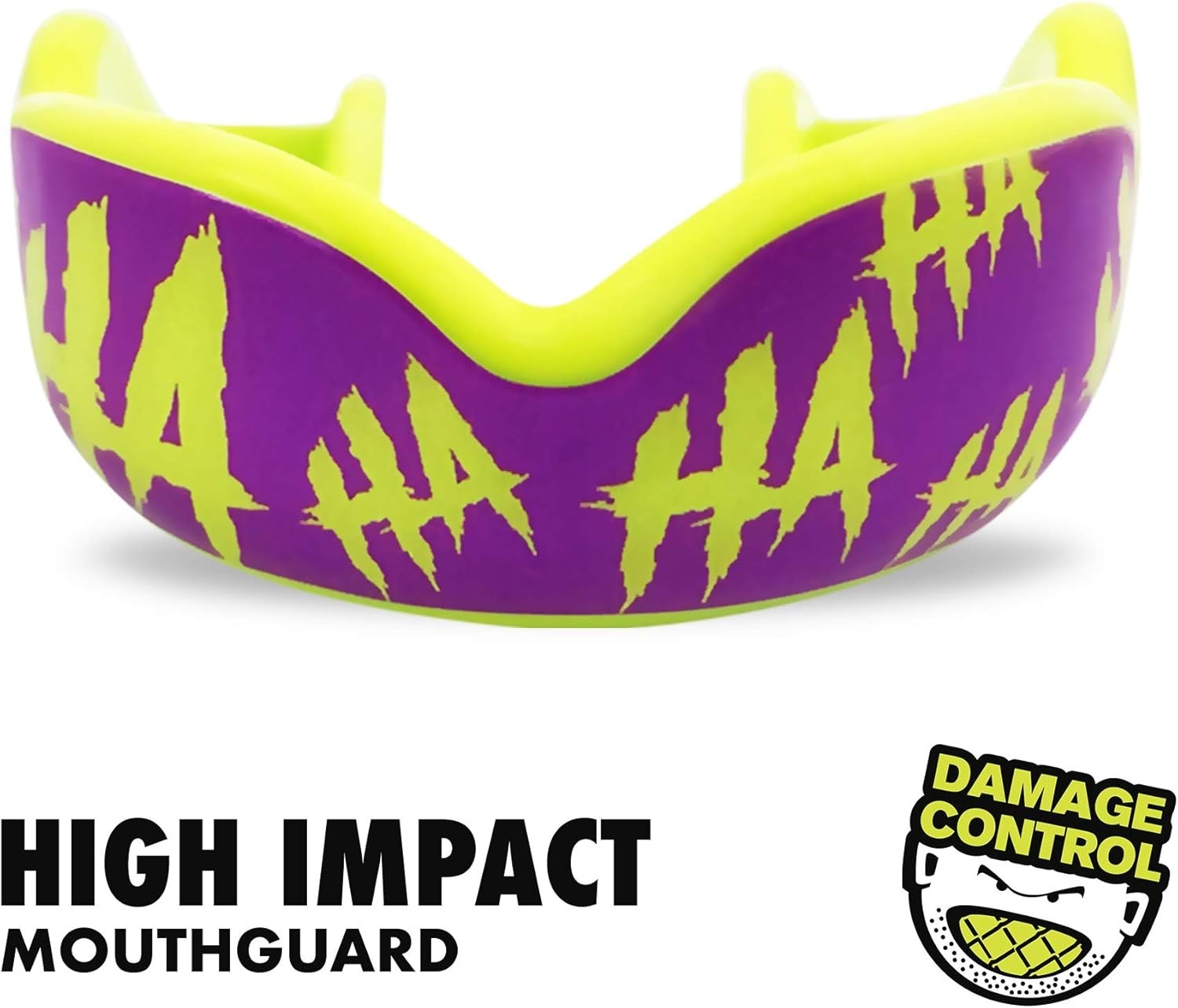 2 Pack DAMAGE CONTROL High-Impact Mouth Guard – for Adults & Youth (HA HAHA 2.0)