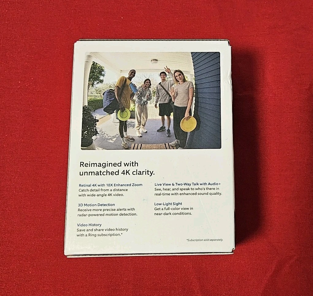Ring Wired Doorbell Pro (3rd Gen) Retinal 4K New+ Sealed