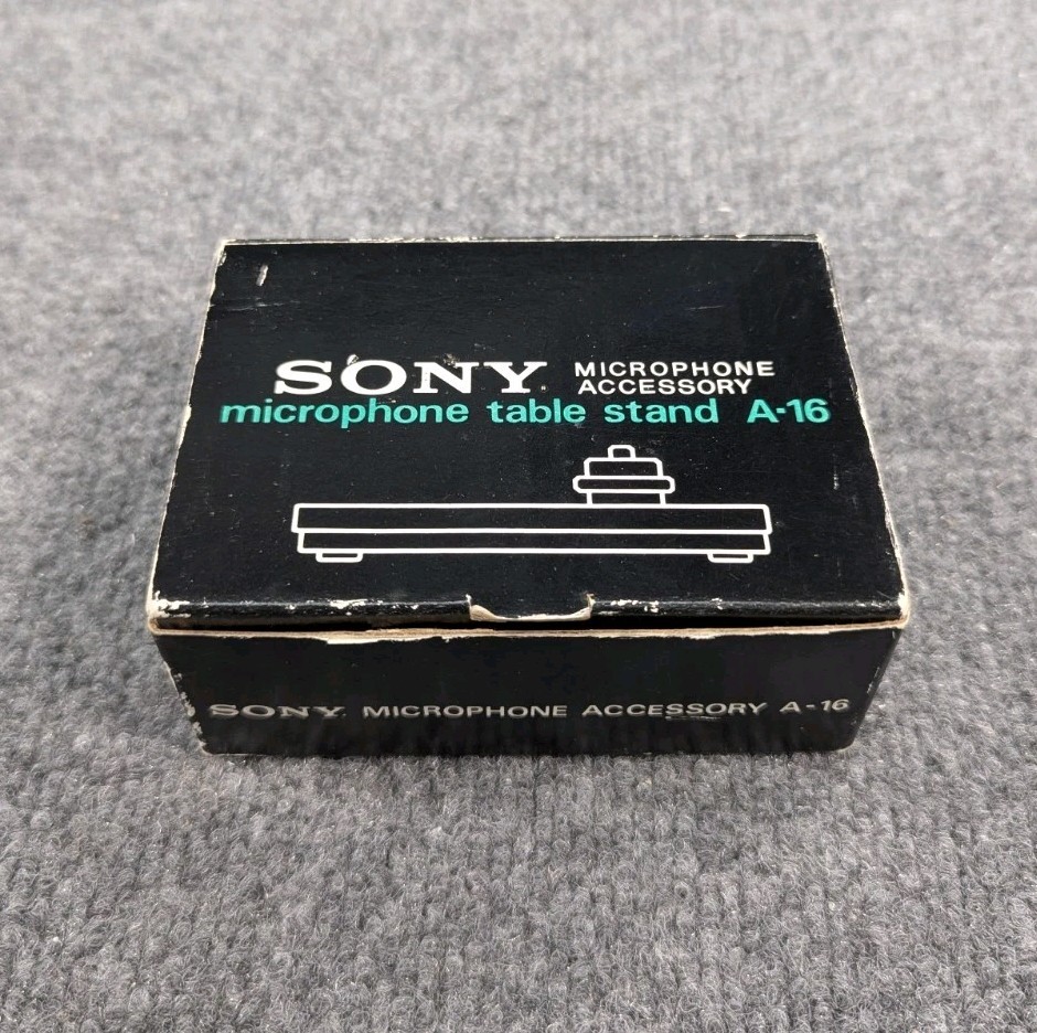 NOS! NEW! Sony A-16 Microphone Table Stand