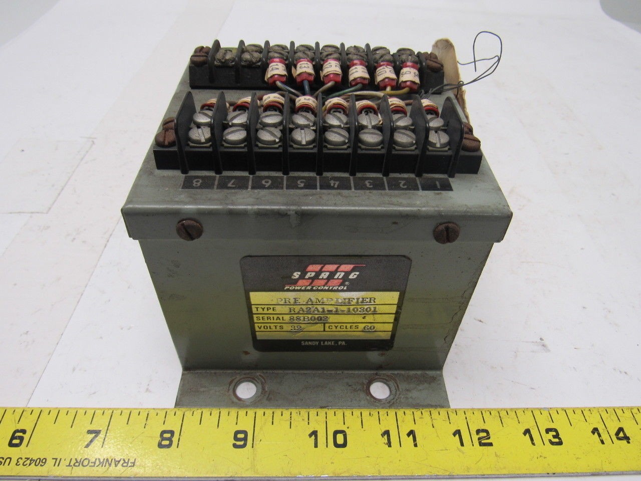 Spang Type  RA2A1-1-10301 32V Preamplifier 60Hz