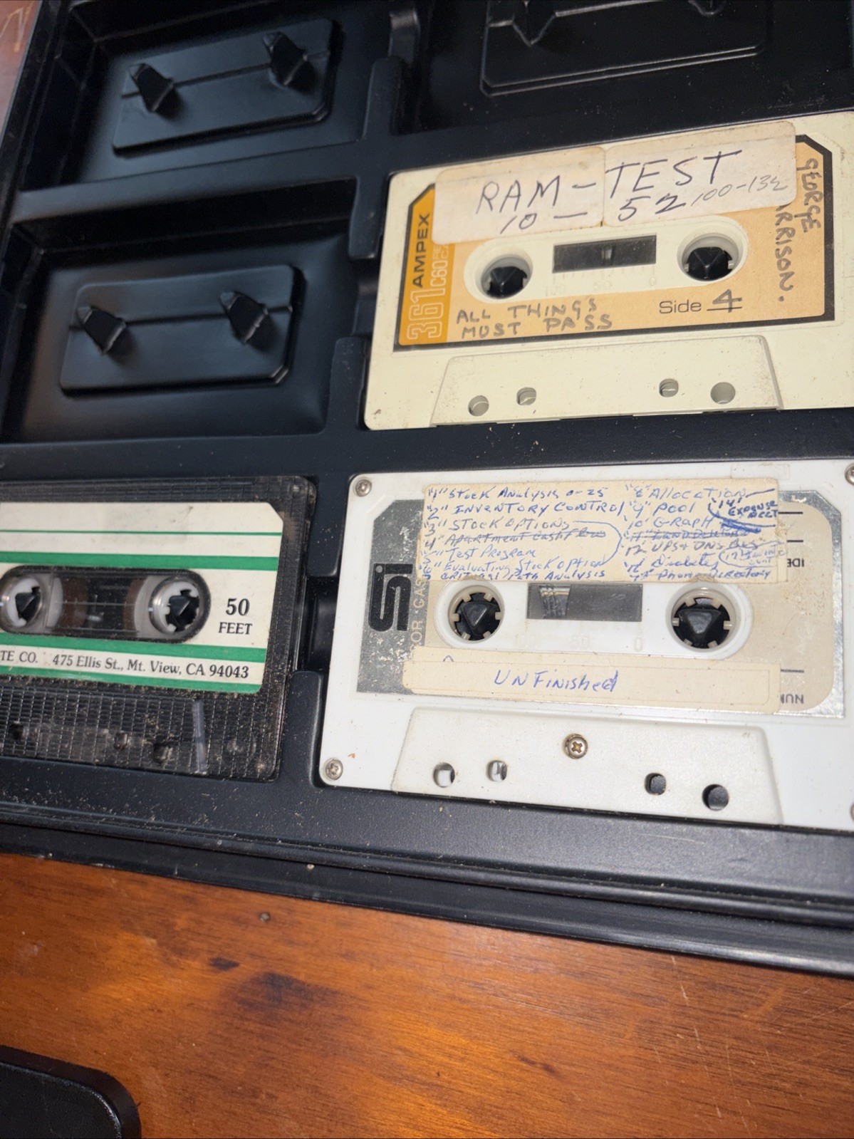 Lot Of 44 Computer Cassettes . Cload And Assorted Cassettes 2 Binders 44 Total