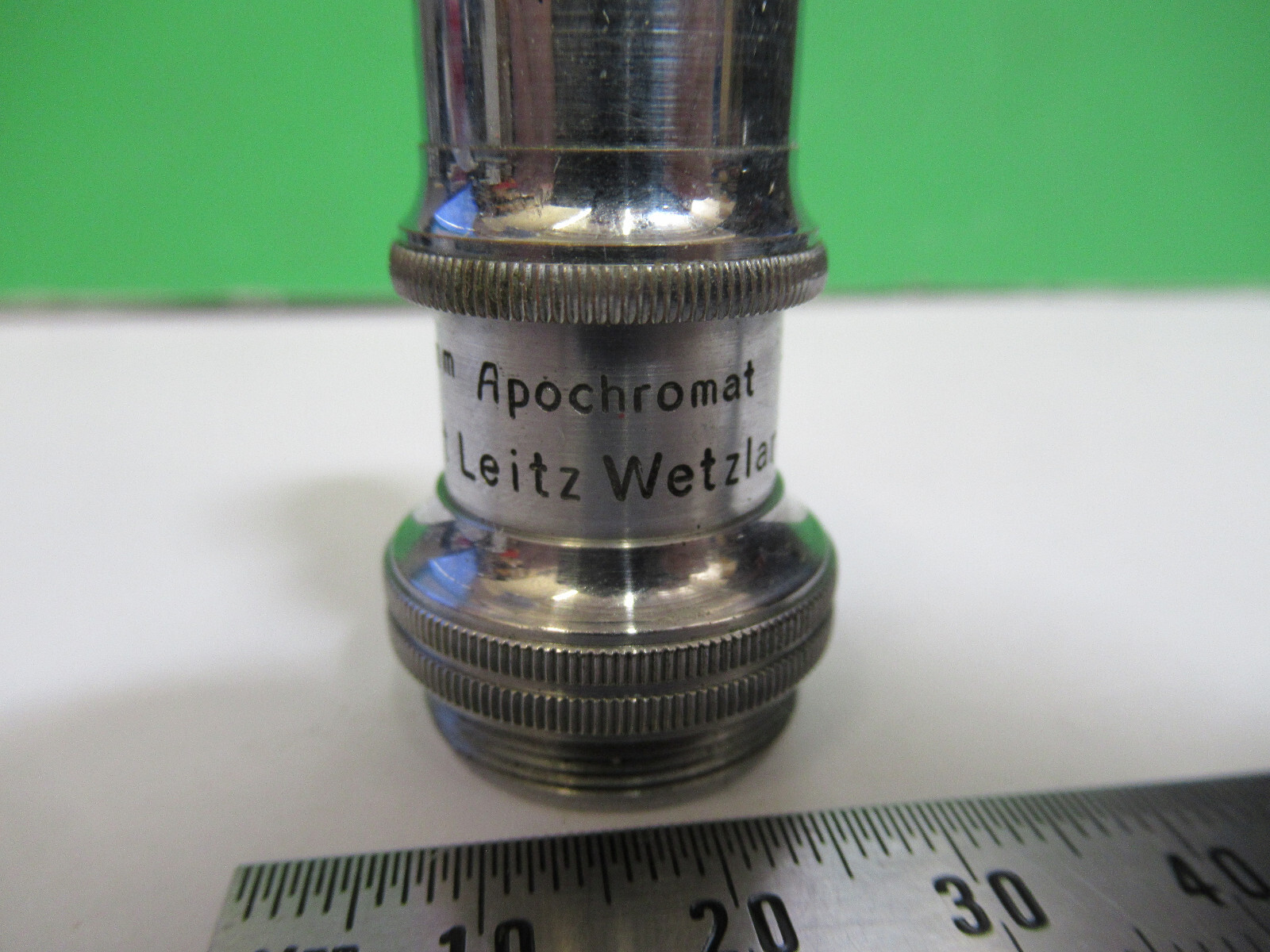 ANTIQUE BRASS ERNST LEITZ APO 92X OBJECTIVE MICROSCOPE AS PICTURED #H3-A-100