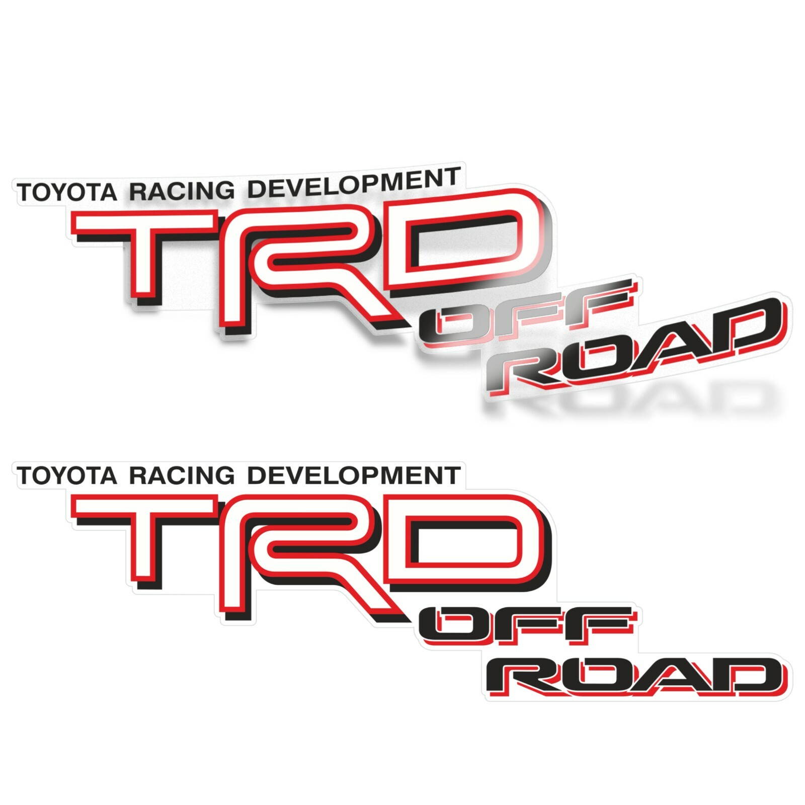 TRD Off Road Decals Toyota Tacoma Tundra 2005-2023 Clear Vinyl Bedside Set of 2