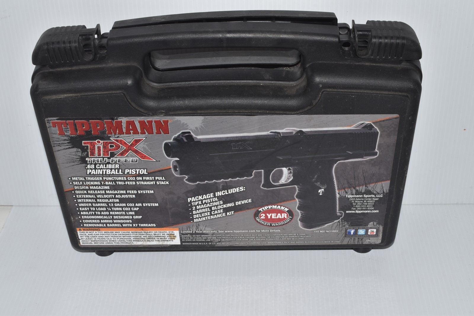 Tippmann TiPX .68 Caliber Paintball Marker in Original Case   (GNL22)