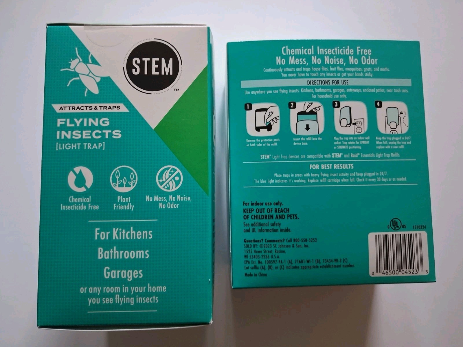 STEM Light Trap Flying Insects Starter Kit 1 Device & 1 Refill - 2 packs