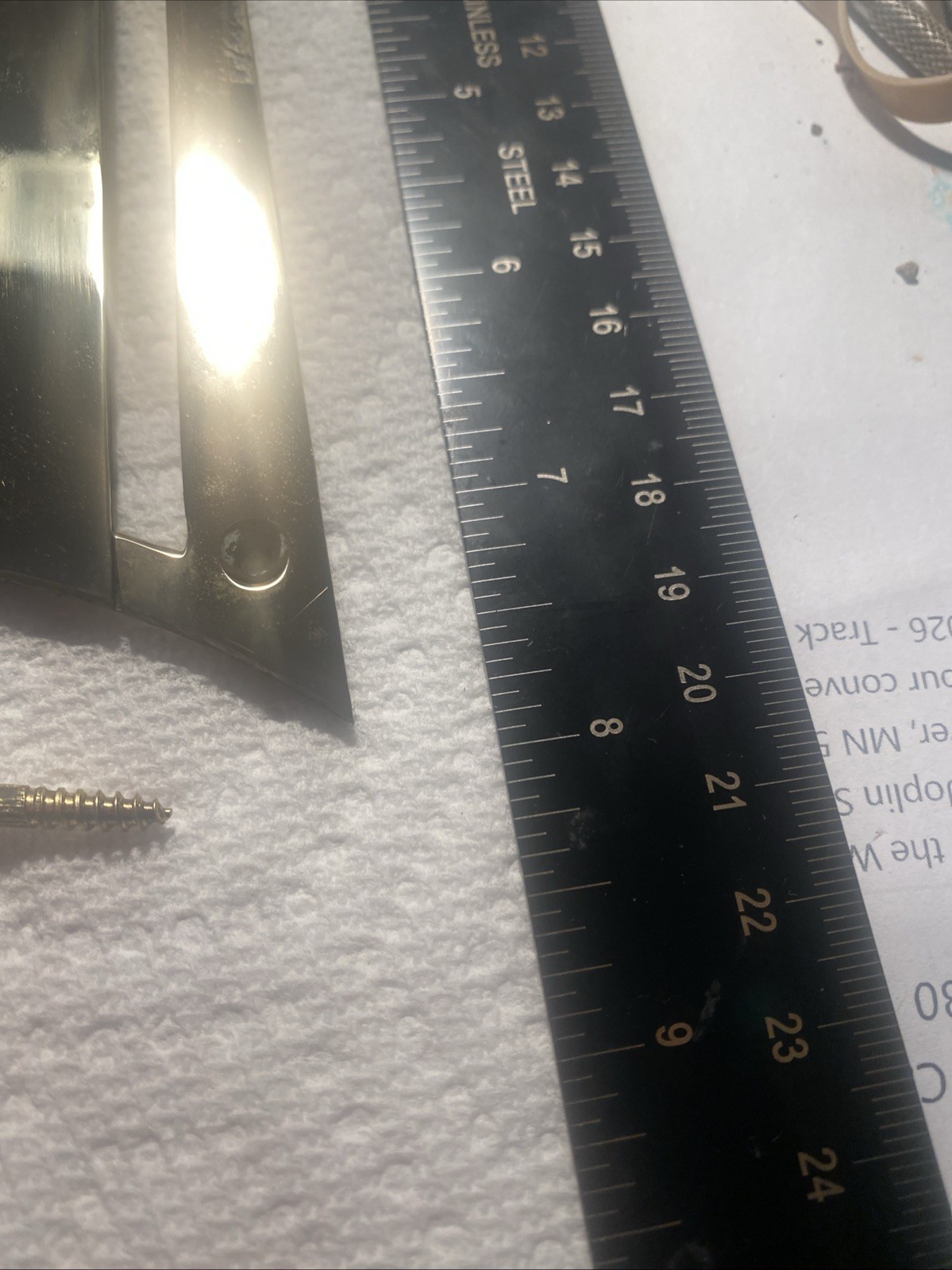 Brass Patch box And Screws.
