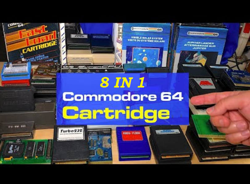 Commodore 64  8 in 1 Cartridge GAMES C64 Dead Test Diagnostic Versa64