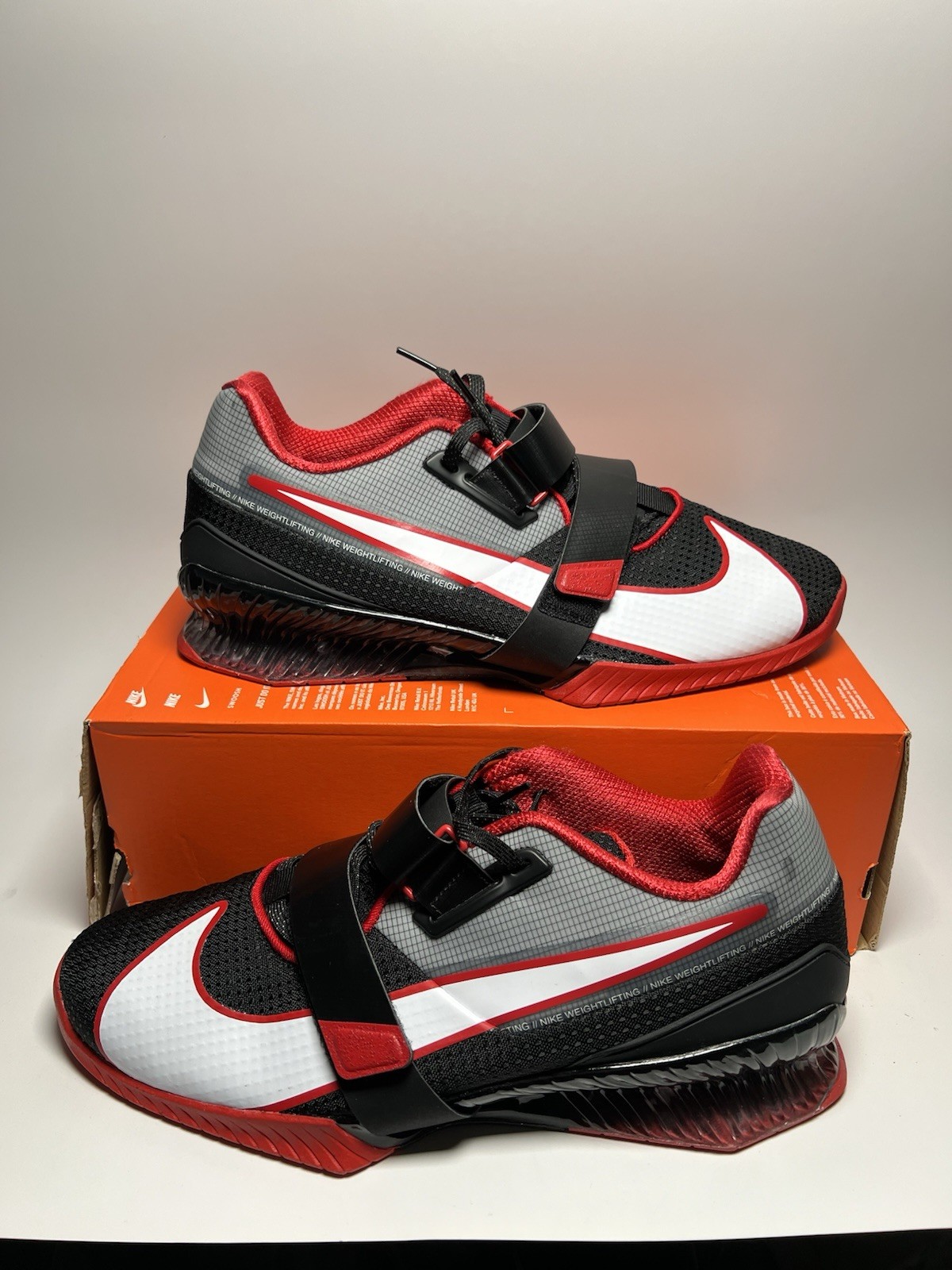 Nike Romaleos 4 Weightlifting CrossFit Shoes Black Red CD3463-003 Mens Size 13