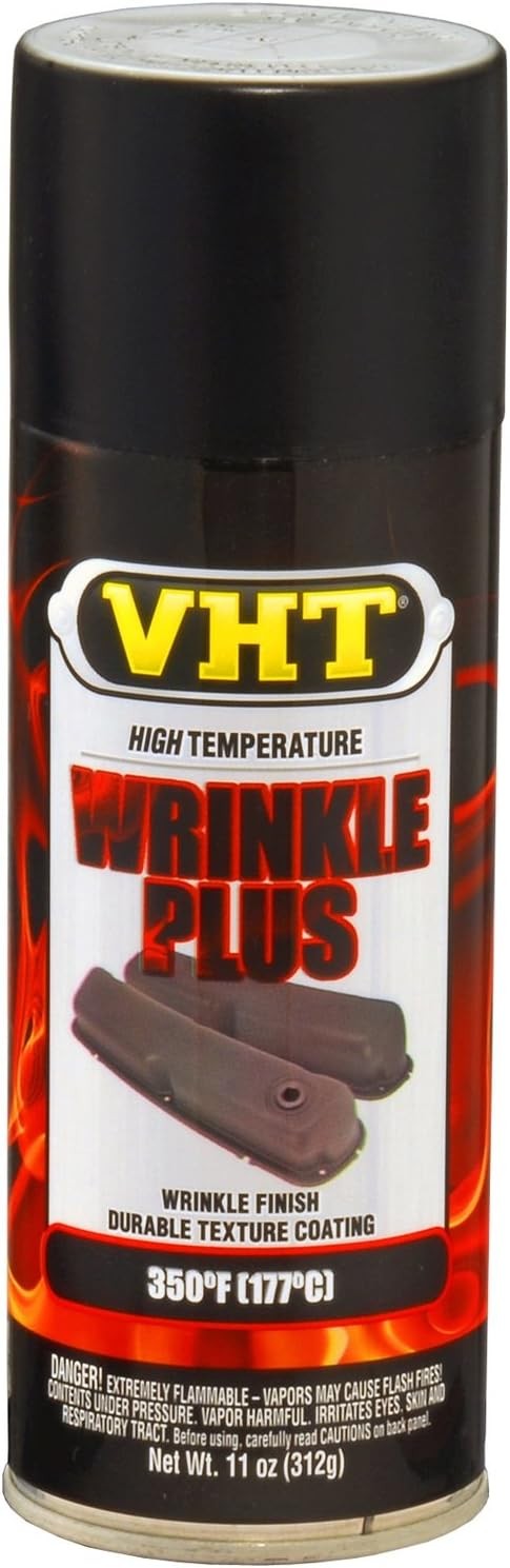 VHT SP201 High Temperature Wrinkle Plus Paint – 11 Ounce (Pack of 1), Black