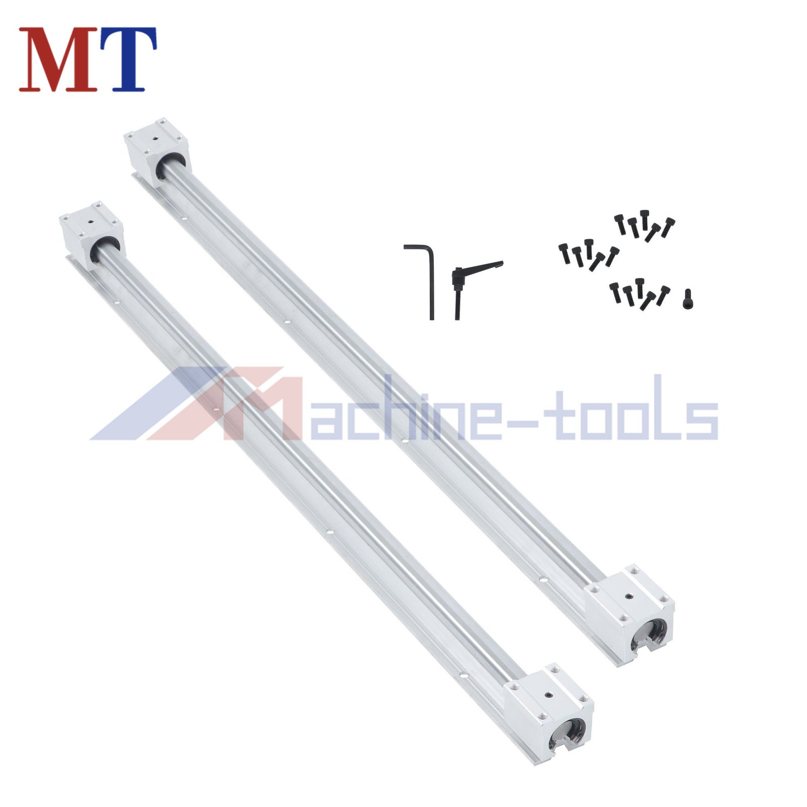 Upgrade CNC Routers with 800mm SBR20 Rails & 4 SBR20UU Blocks (2-Pack)