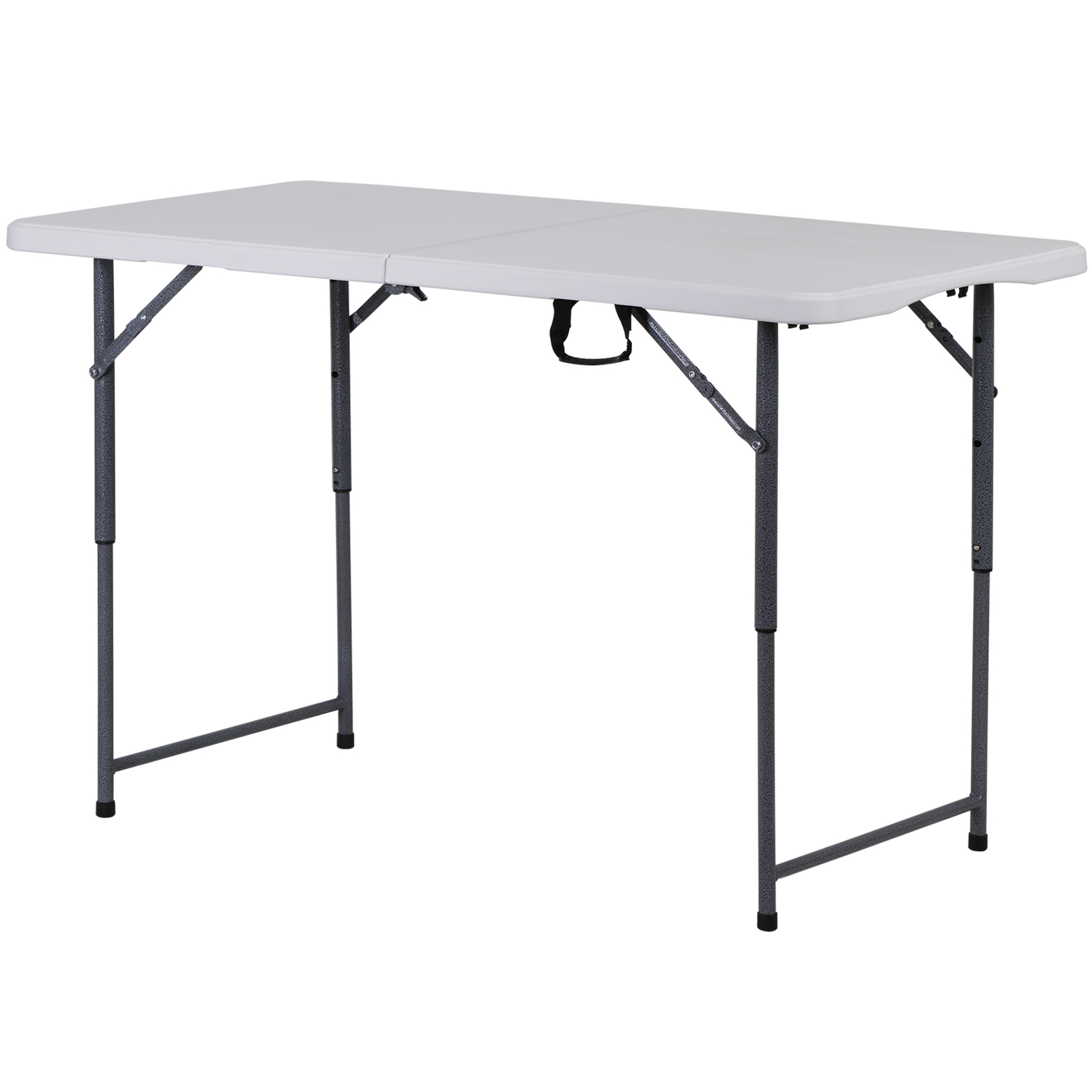 4FT Folding Table Heavy Duty Plastic Foldable Table Banquet Table Fold-in-Half