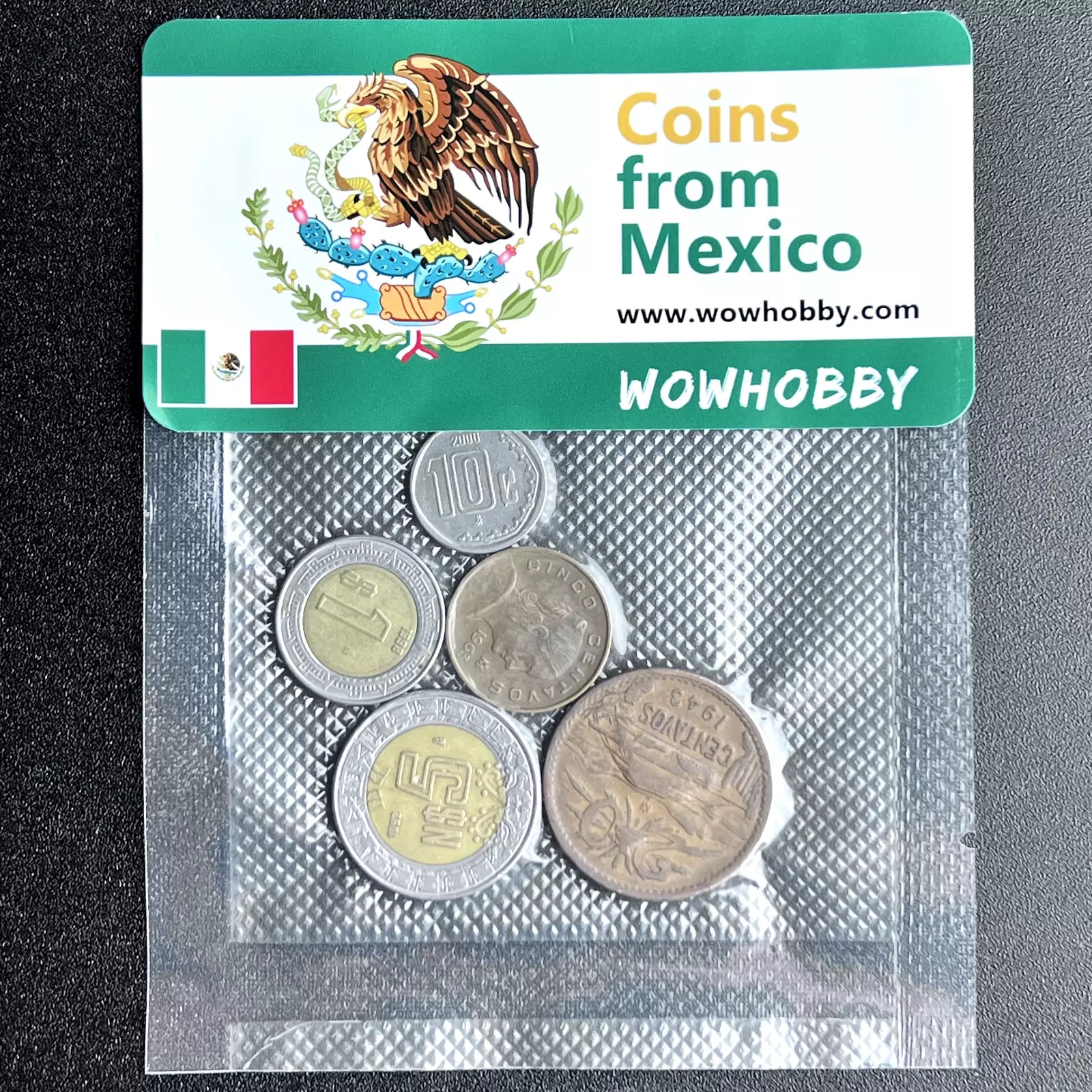 5 Random Coins from Mexico for Collectors 🇲🇽 Free Shipping!!!!