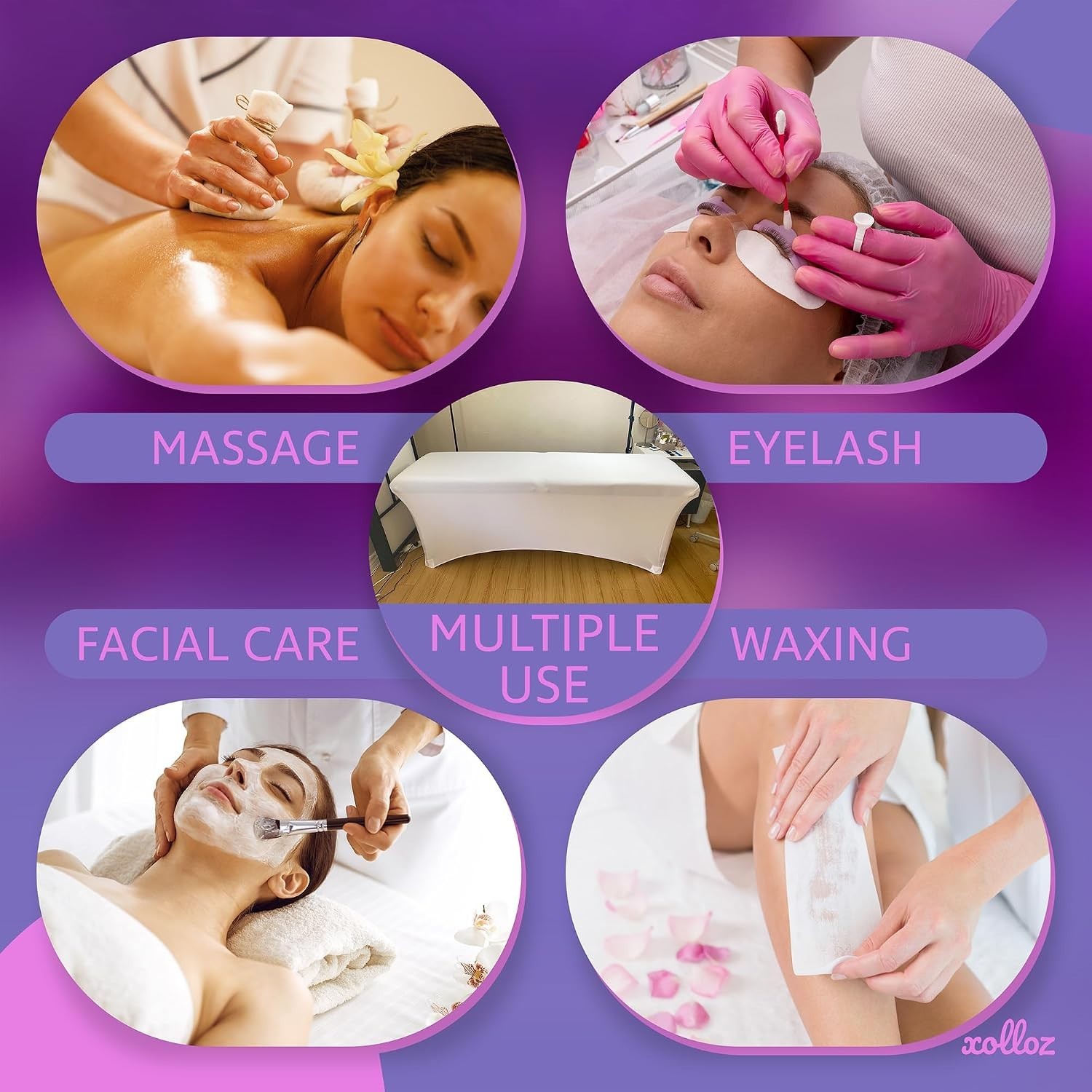 Soft & Snug Stretch Massage Table Cover – Ideal for Therapists & Estheticians