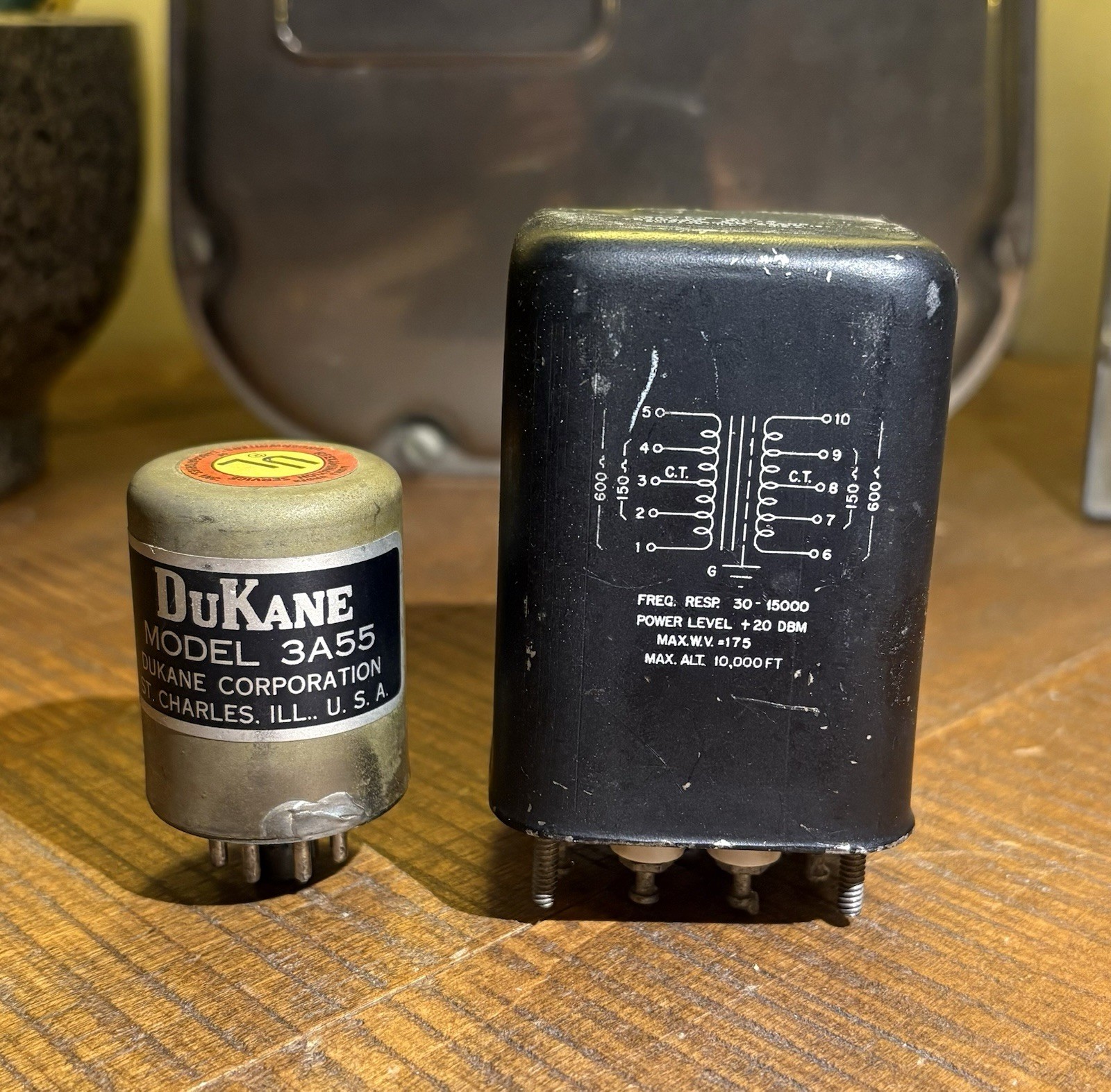 Vintage Microphone Input Transformers Dukane 3a55 Chicago Standard Bih4 audio