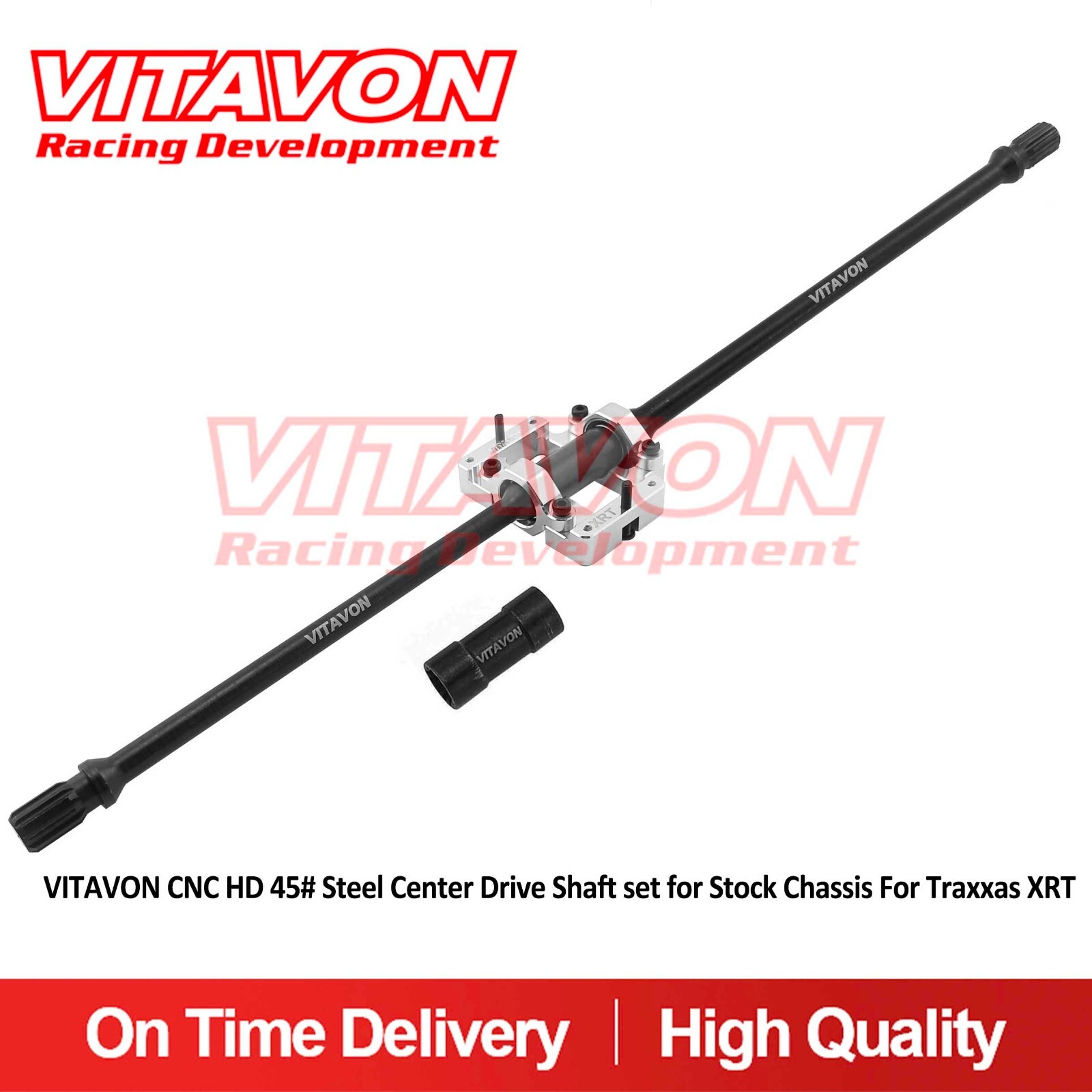Vitavon CNC HD 45# Steel Center Drive Shaft set for Stock Chassis For XRT