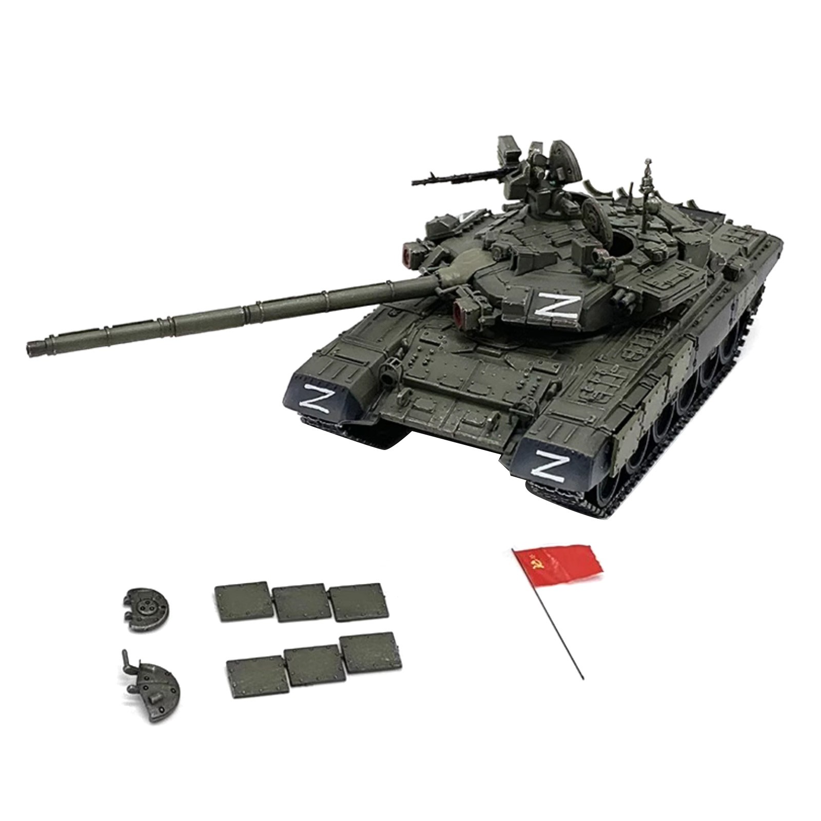 5.1in Russian Special Military Operations T-90A Main Battle Tank Model Assembly