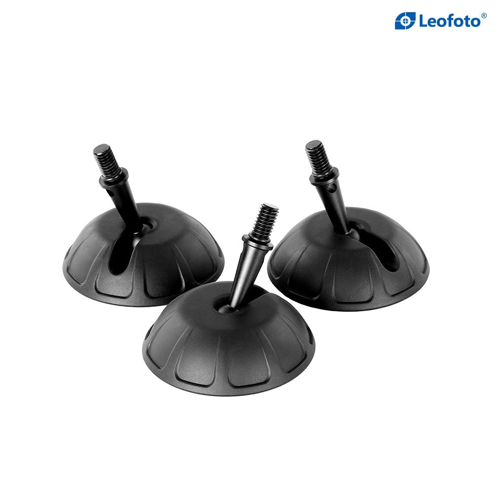 Leofoto SC-80 Set of 3 Universal Rubber Tripod Feet 3/8" Grippy