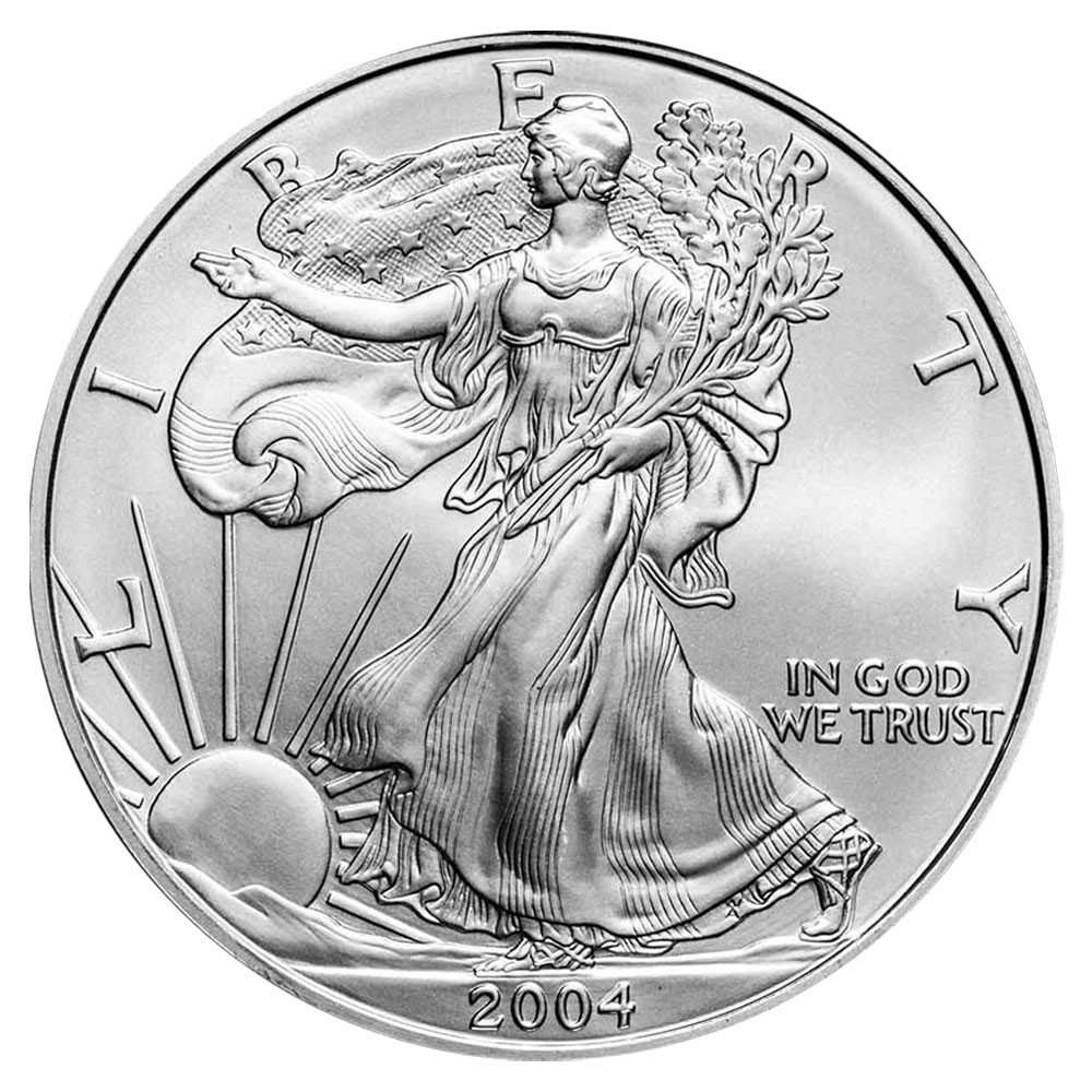 2004 $1 American Silver Eagle 1 oz Brilliant Uncirculated