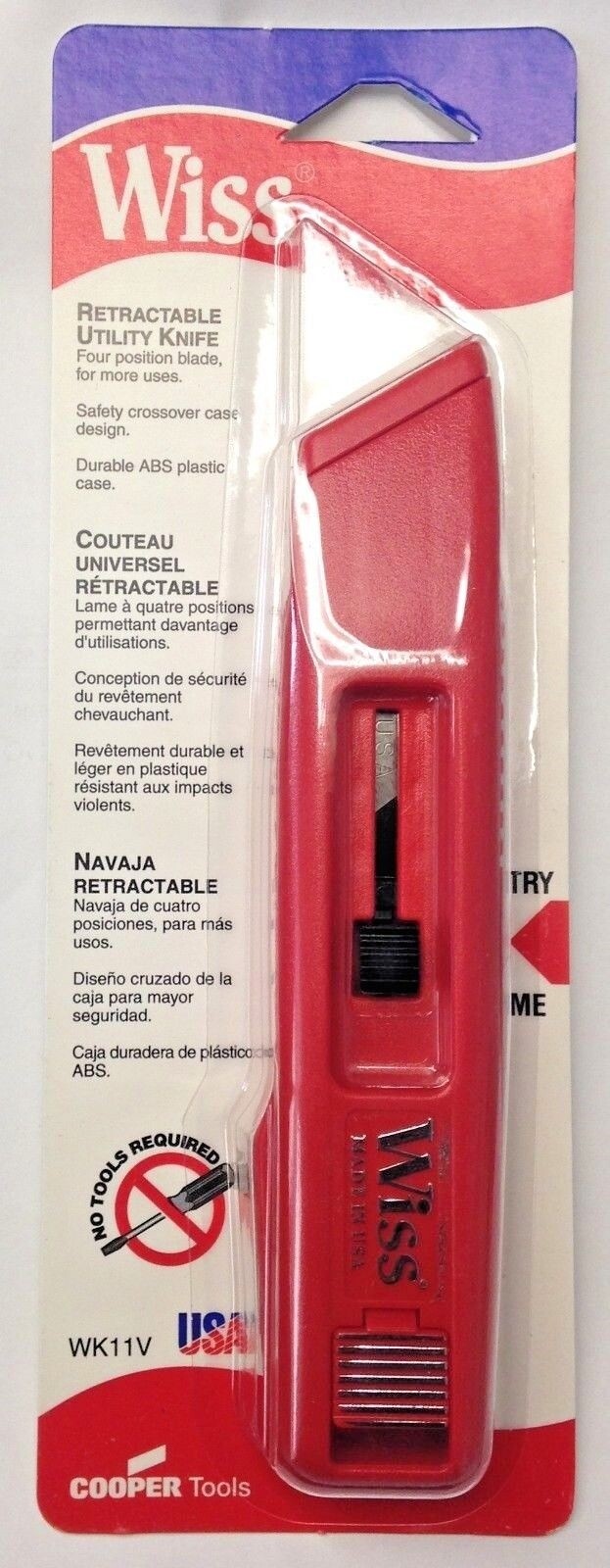 Wiss WK11V Retractable Utility Knife USA