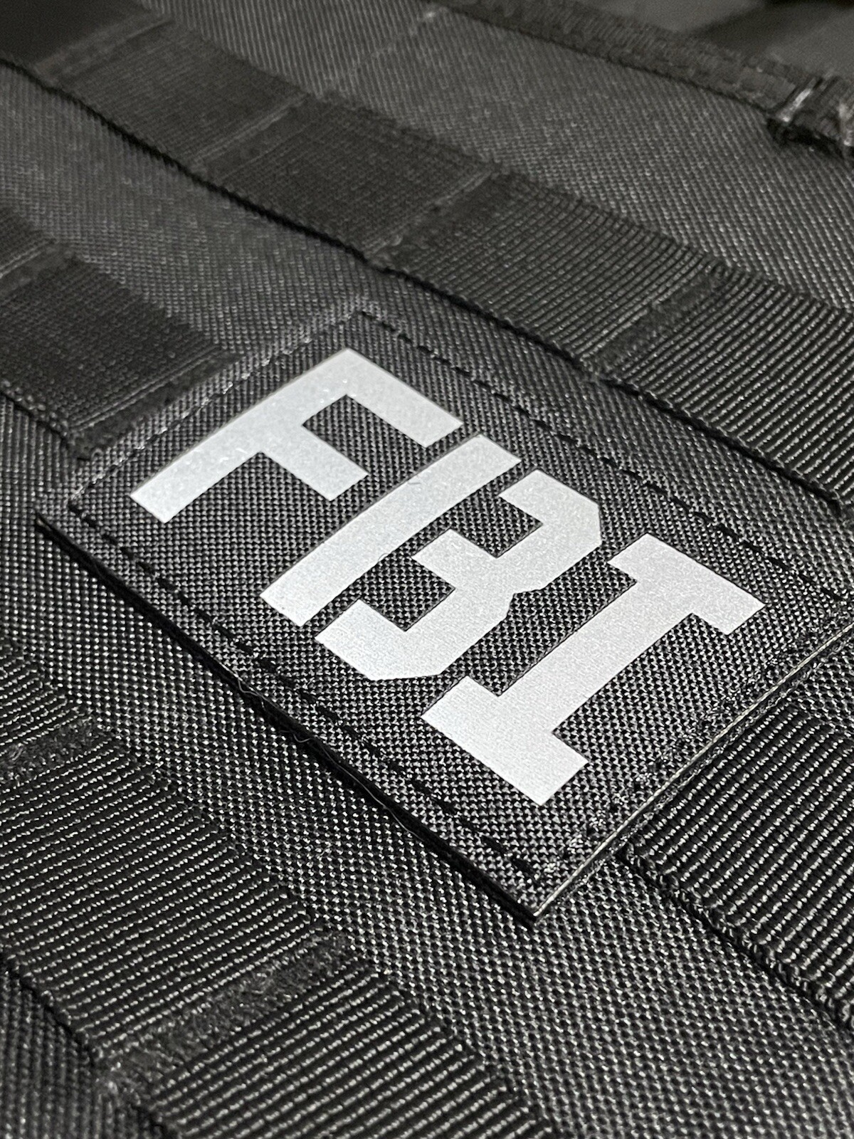 FBI IR infrared Tactical patch with Hook Loop Backing
