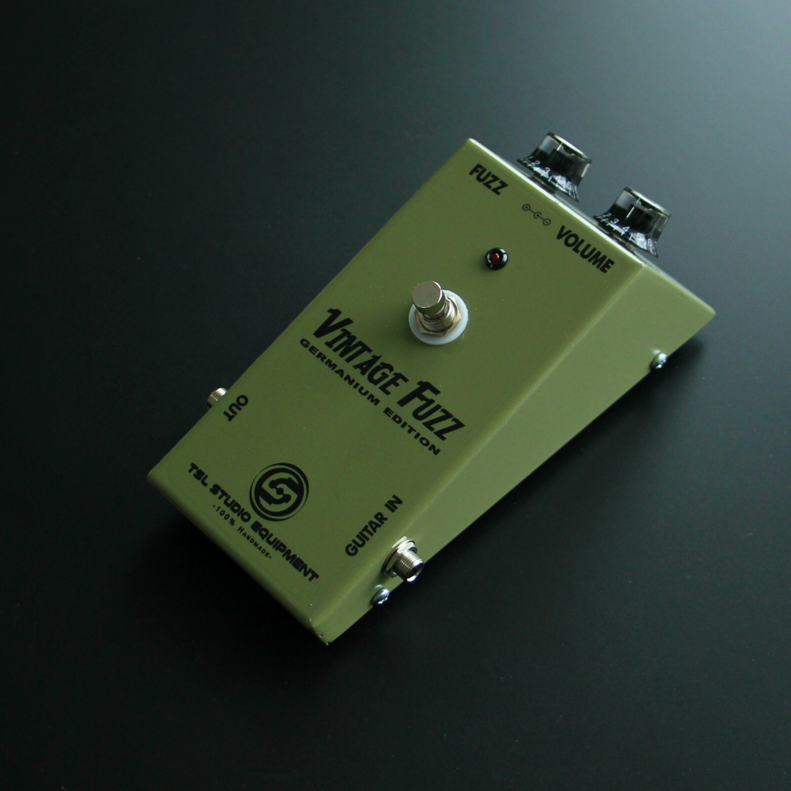 Vintage Fuzz Boutique limited edition handmade guitar pedal By TSL big sun face