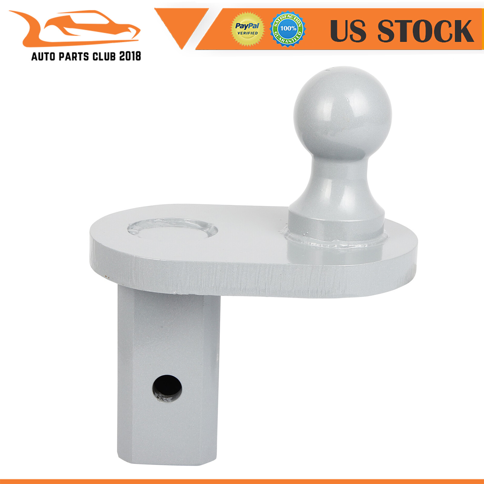 4" Offset W/ 2-5/16" Ball Fit For Gooseneck Trailer Hitch Steel GNXA4085 Grey