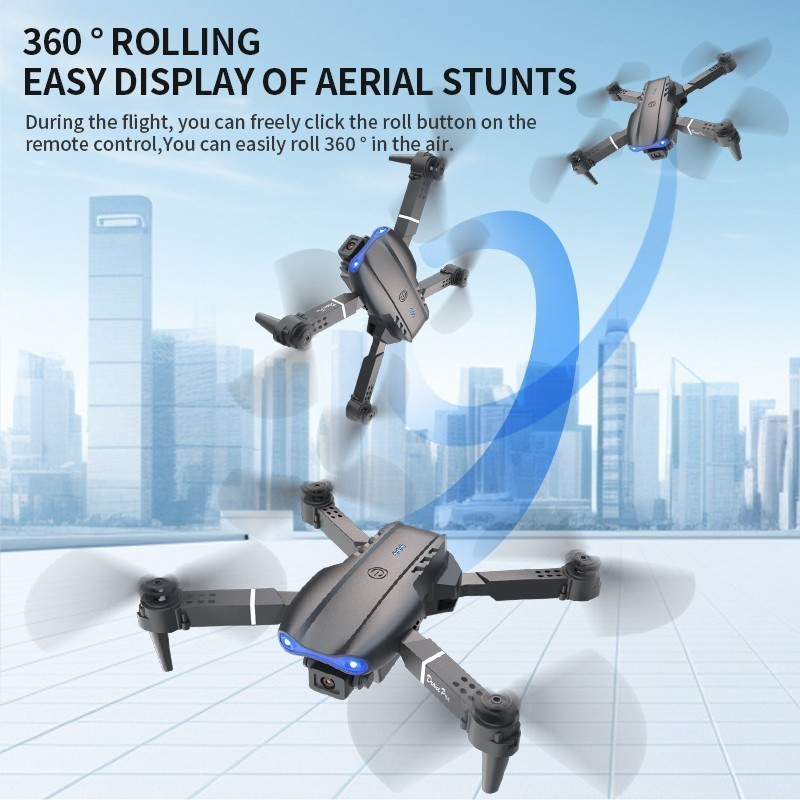 E99 Pro HD Dual Camera WiFi FPV RC Foldable Quadcopter Remote With Screen NEW