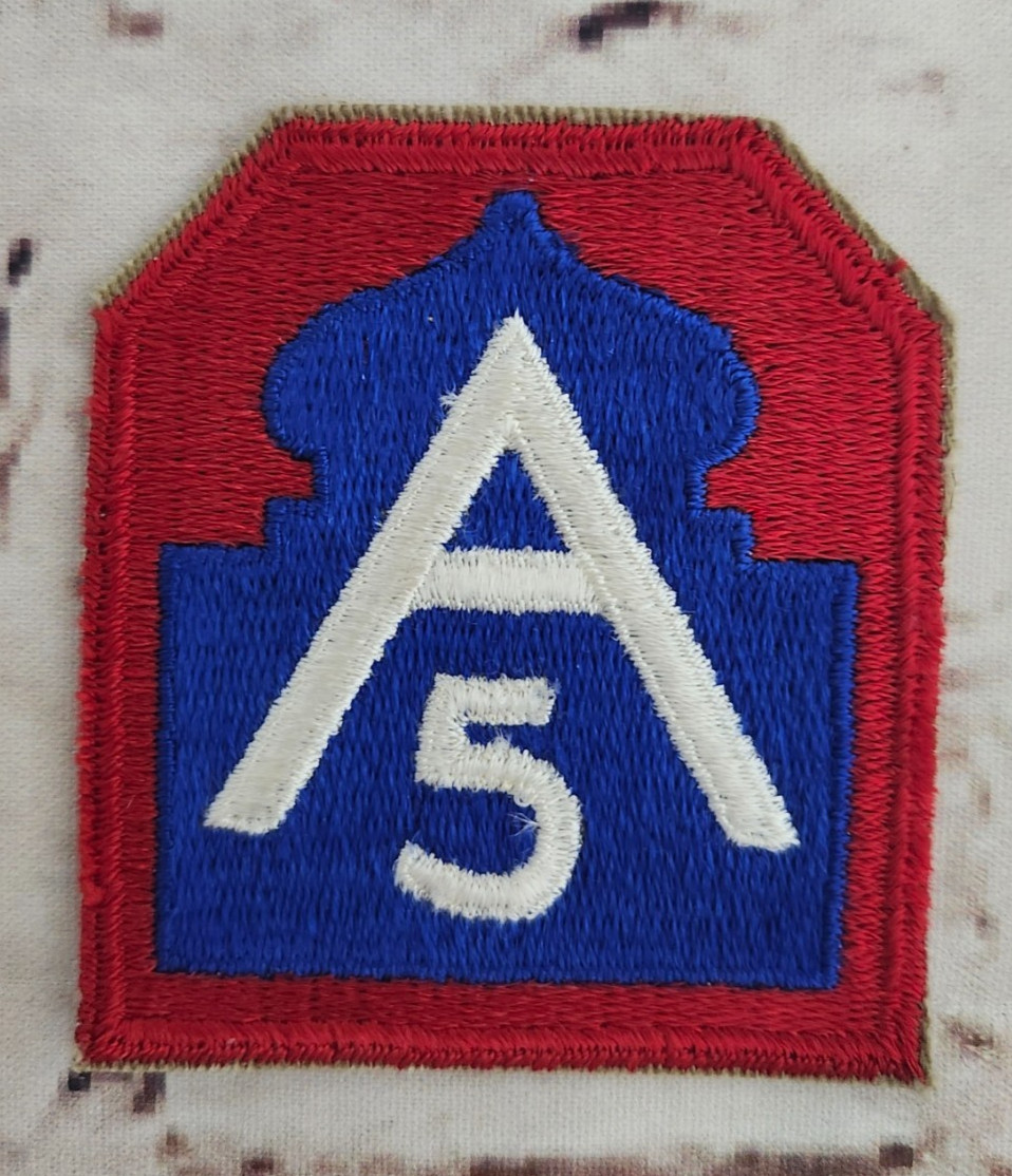 Vintage Fifth Army, WWII Patch, Pre-Owned, Unused