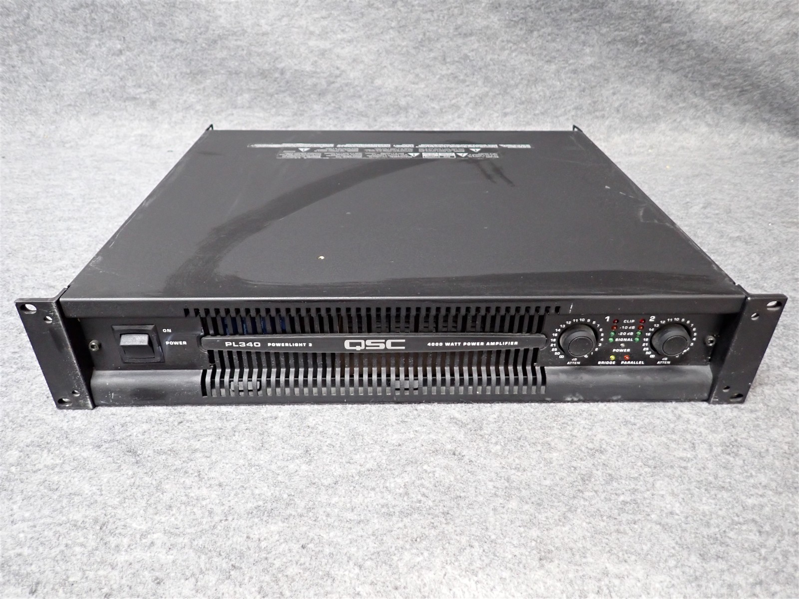 QSC PowerLight PL340 2 Channel Professional Power Amplifier 1350WPC (#57) (II2)