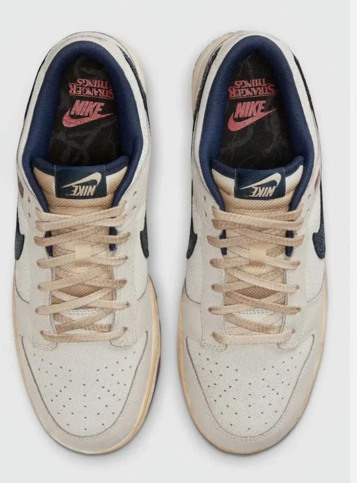 Men's All Size US Stranger Things QS Dunk Low Phantom Midnight Navy