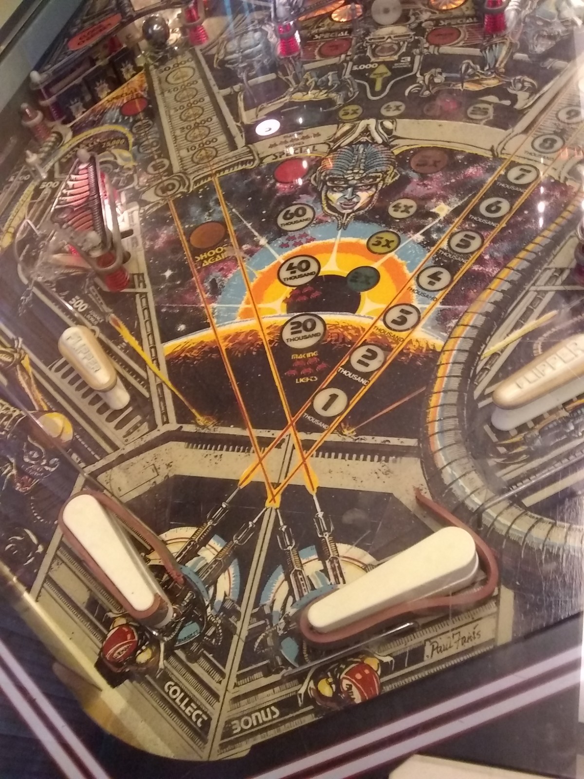 1980 Space Invaders wide body pinball maching