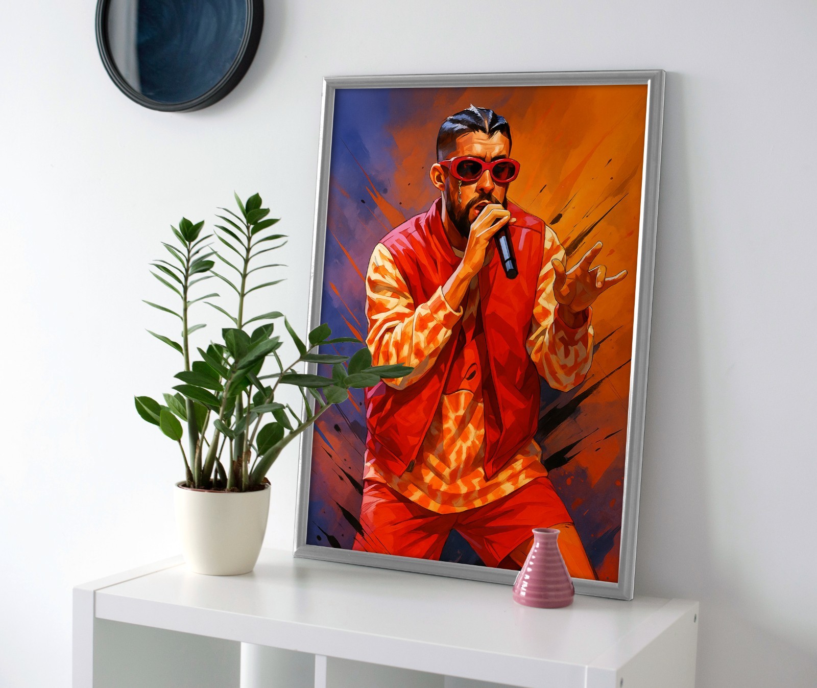 Bad Bunny Poster or Canvas - Bad Bunny Wall Art Painting Music Decor