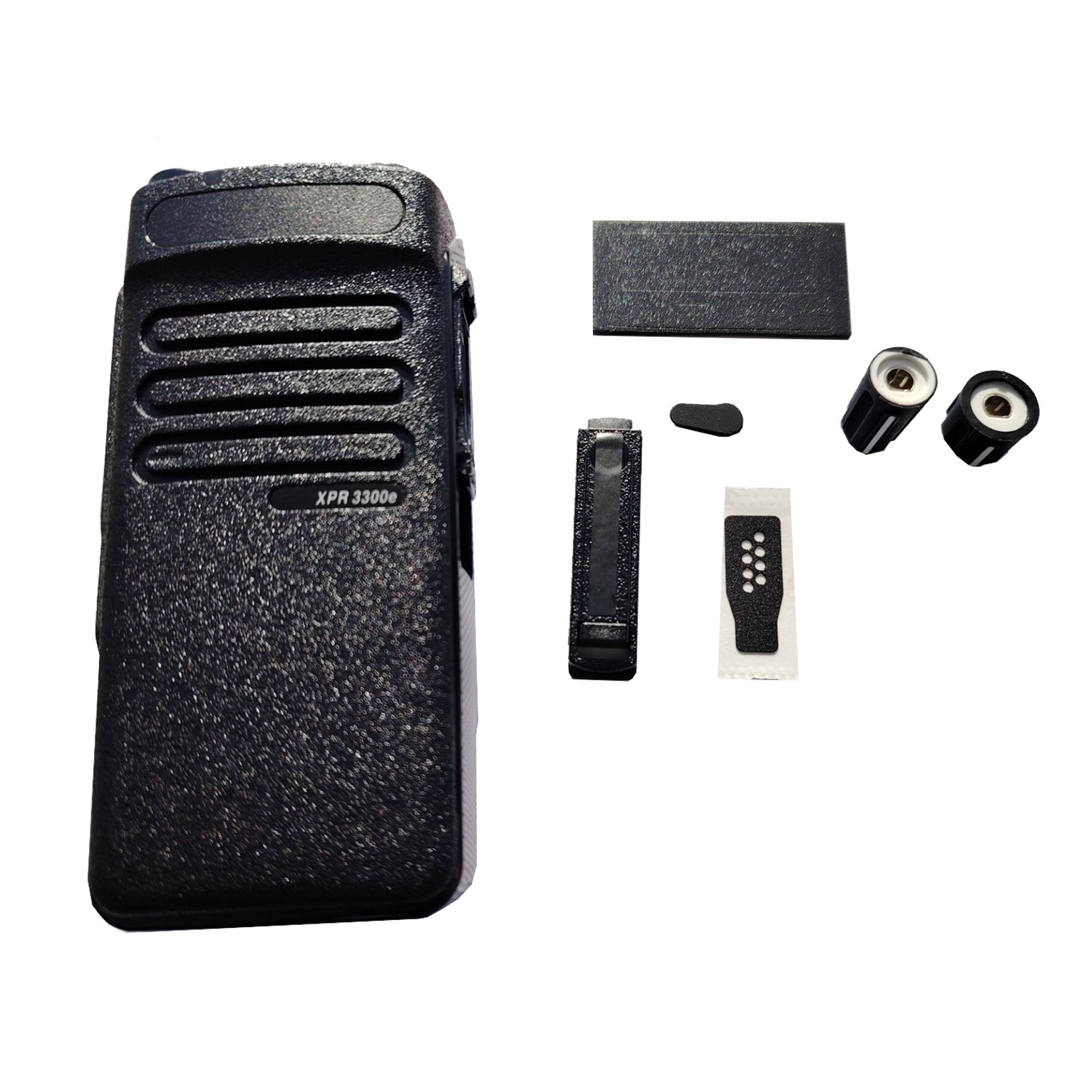 New Black Replacement Front Housing Case Cover For XPR3300E Two Way Radio