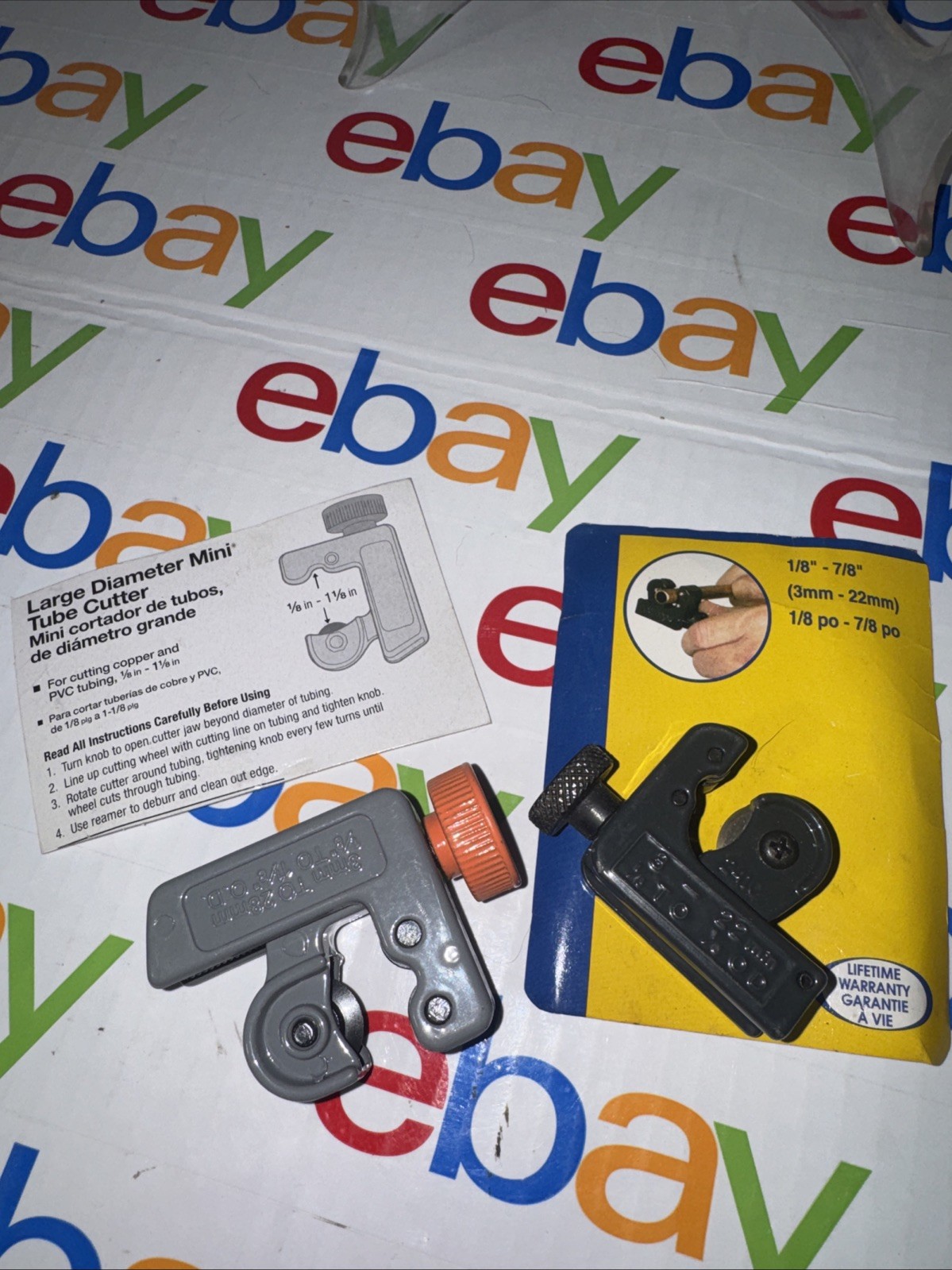 BRASS CRAFT 1007-1/8”-7/8” MINI TUBE CUTTER AND LARGE MINI DUBE CUTTER HDX