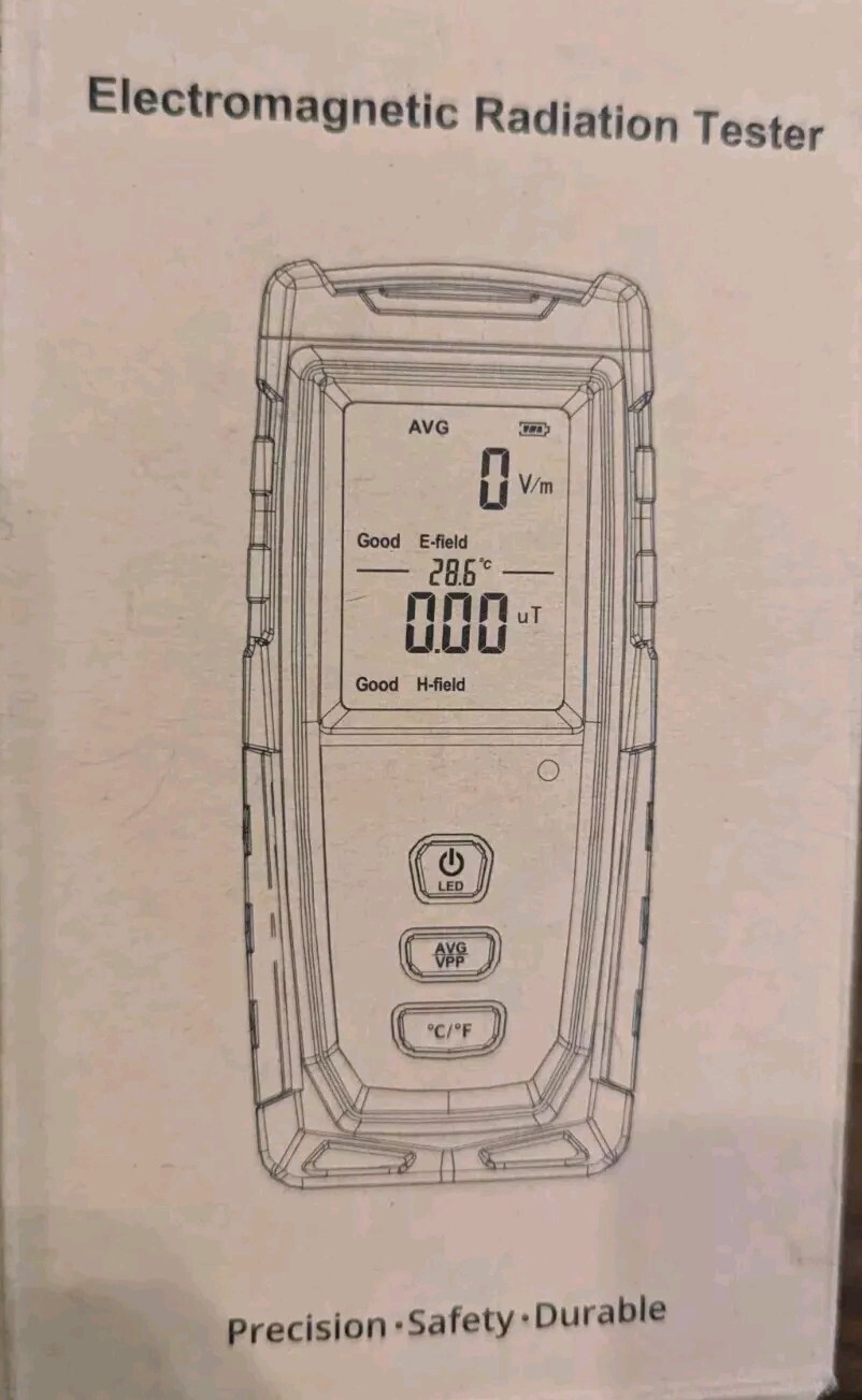 EMF Meter, Rechargeable Electromagnetic Field Radiation Detector