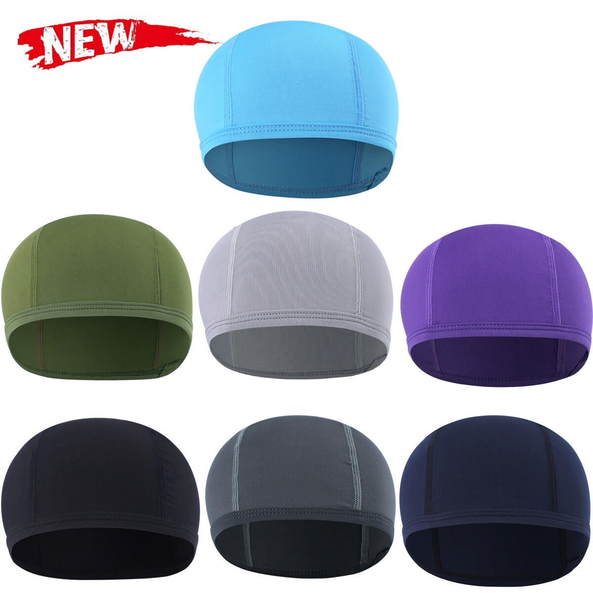 Skull Cap Helmet Liner Beanie Hat Cooling Dome Cycling Running Hat for Men Women