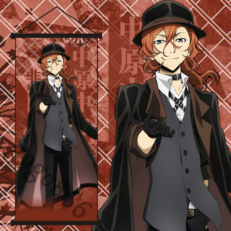 Bungo Stray Dogs Nakahara Chuya Wall Collectible Art Poster Otaku Decor Scroll