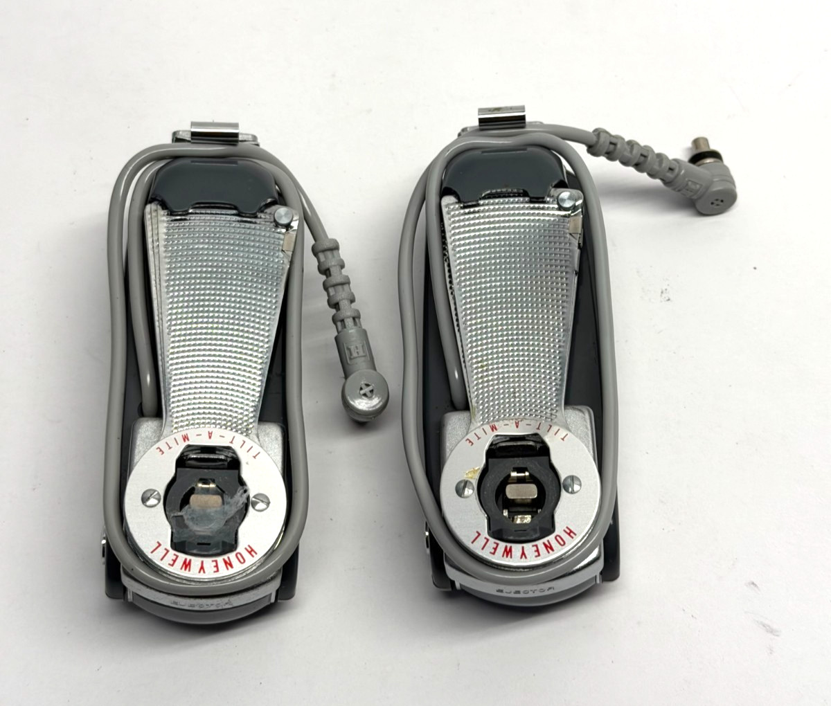 Lot of 2 Vintage Honeywell Tilt-A-Mite Camera Flash Units - Collapsible Fan