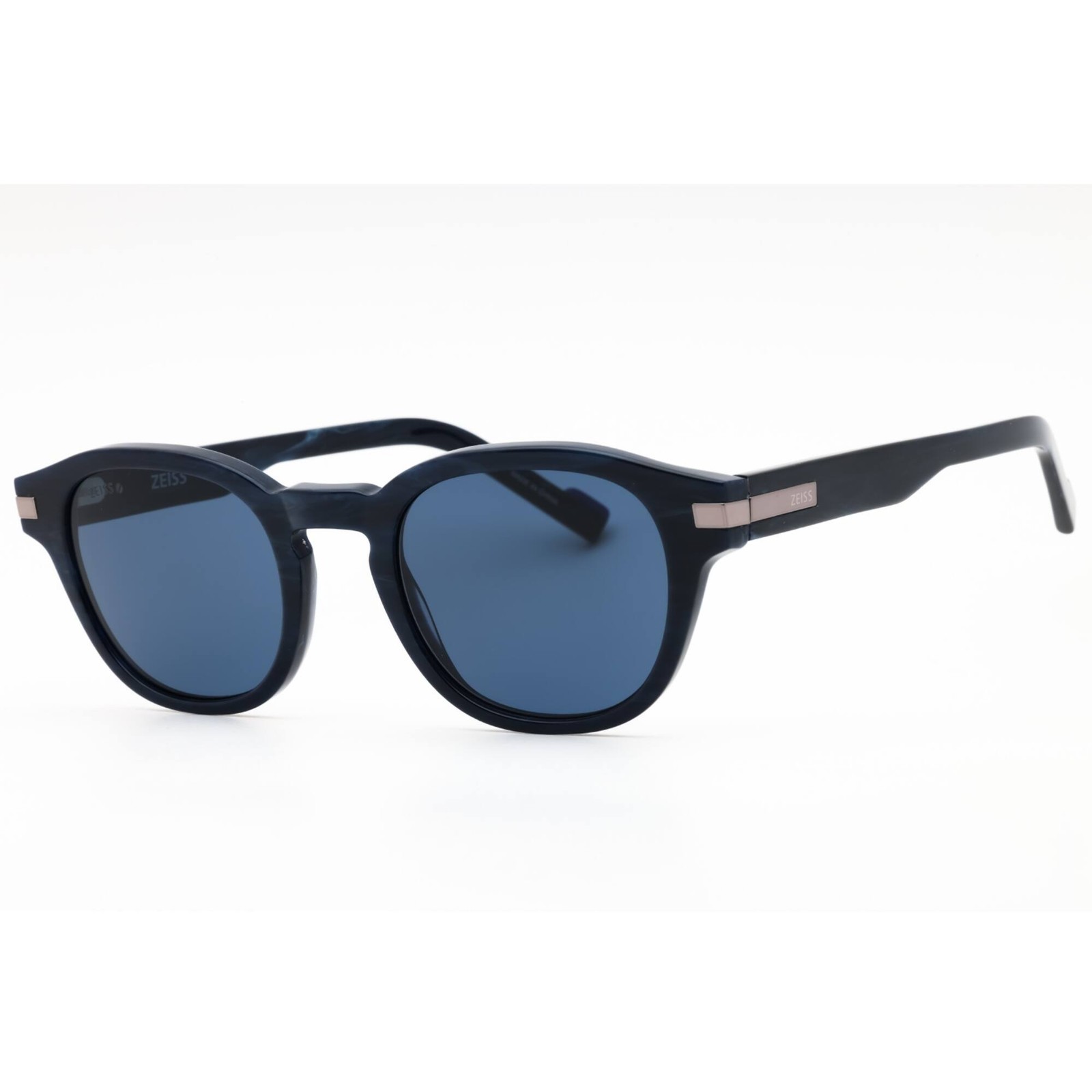 Zeiss Men's Sunglasses Blue Horn Acetate Oval Shape Full Rim Frame ZS23536S 462