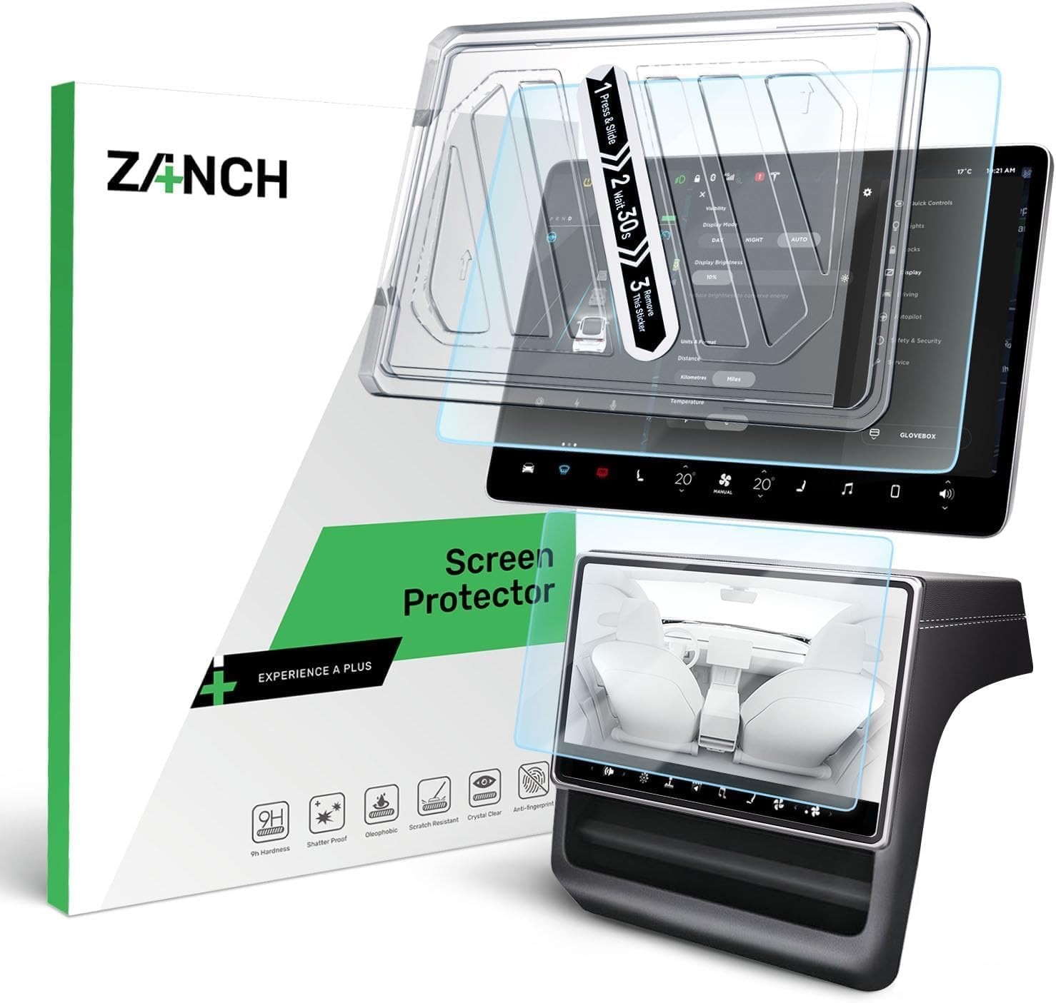 Zanch Tesla Screen Protector Model S/X