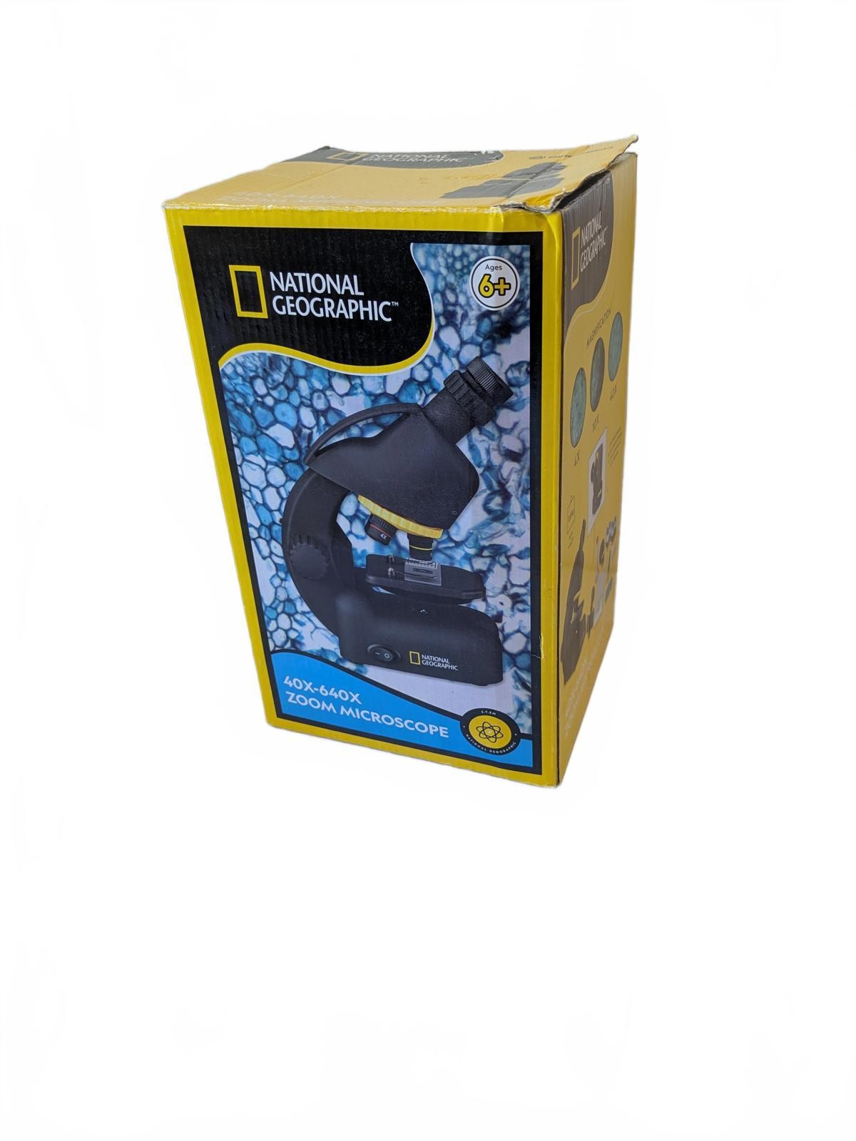 National Geographic 40x–640x Zoom Microscope Set STEM Kit with Accessories