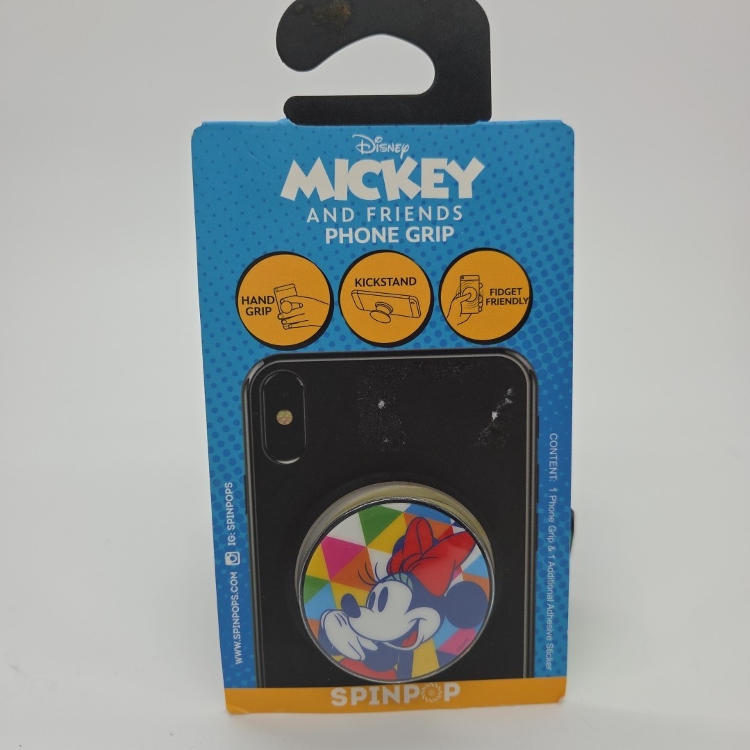 Minnie Mouse Mickey & Friends Disney Phone Grip Spinpops Kickstand