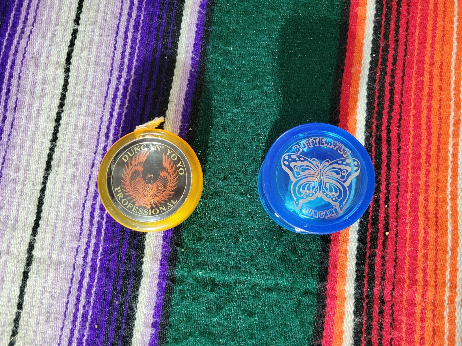 2 Vintage Duncan Professional Yo-Yo Eagle And Butterfly Yo-Yo