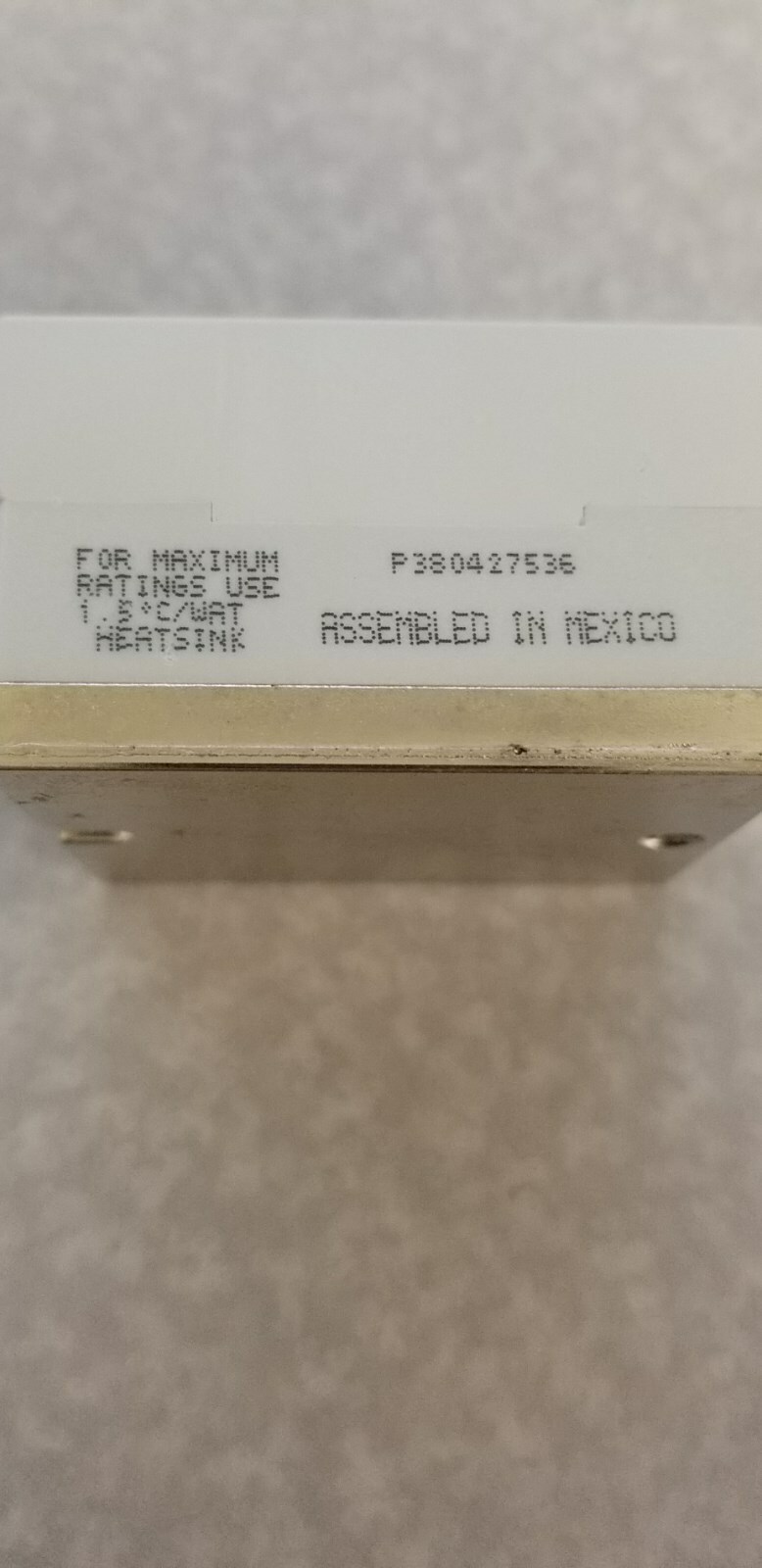 84137110 - CRYDOM, Solid State Relay, 25A/480Vac, DC In