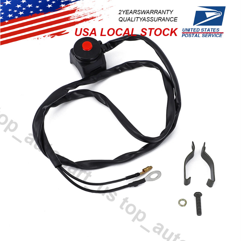Engine Kill Switch Button Kit for Kawasaki Suzuki KX60 KX65 KX85 KX80 DRZ400