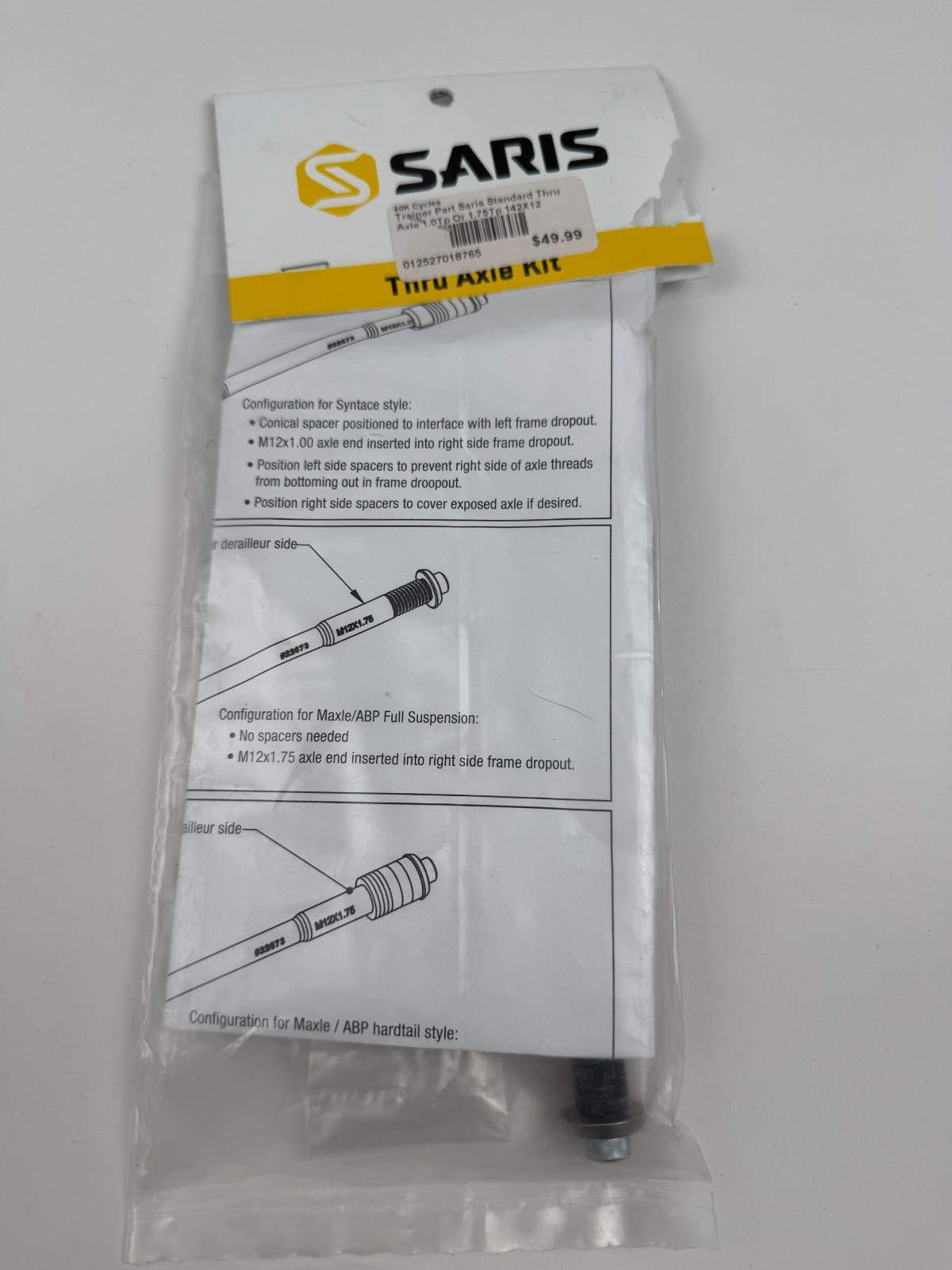 Saris 142mm Thru Axle Kit #9707T